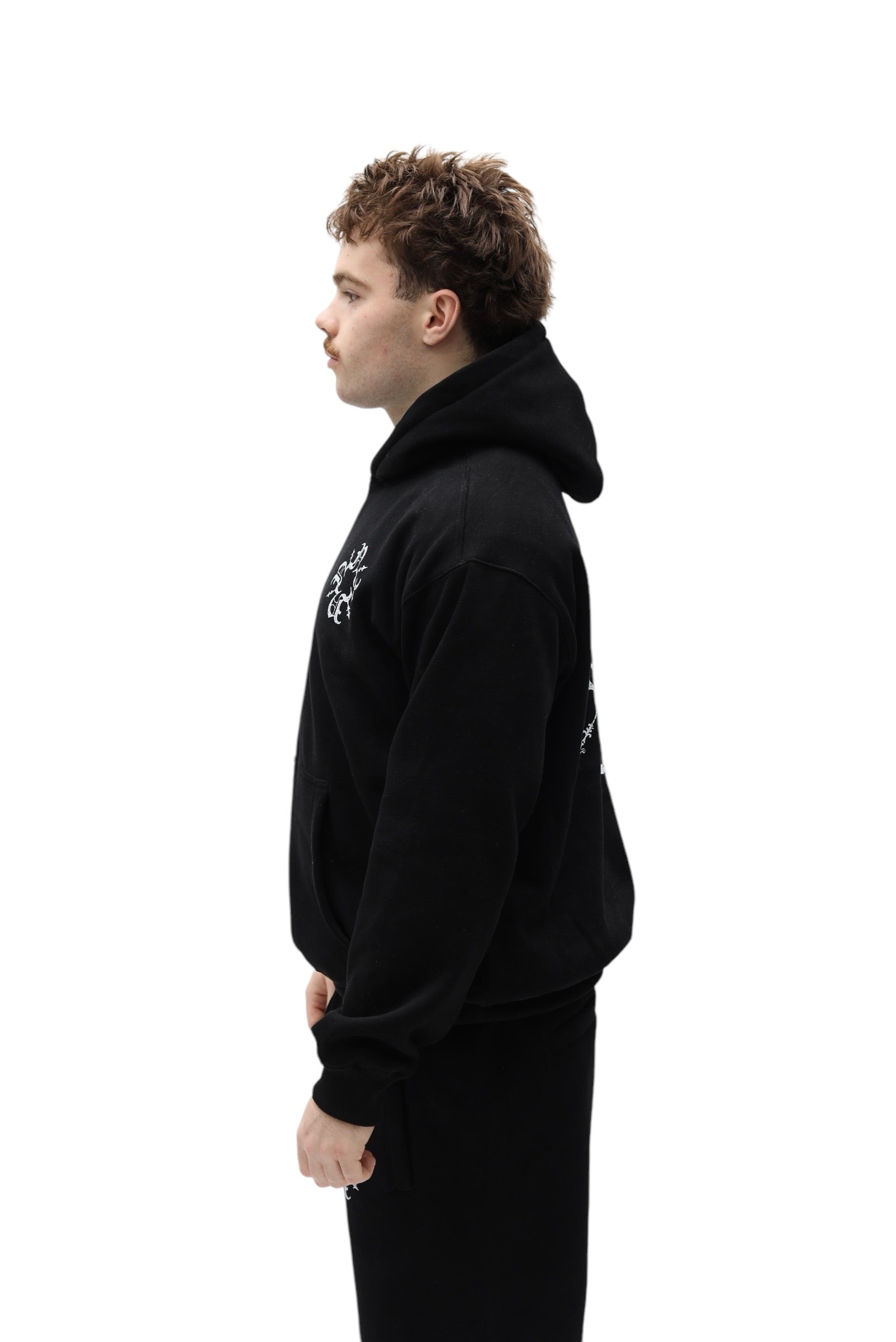 Monogram Essential Hoodie Black