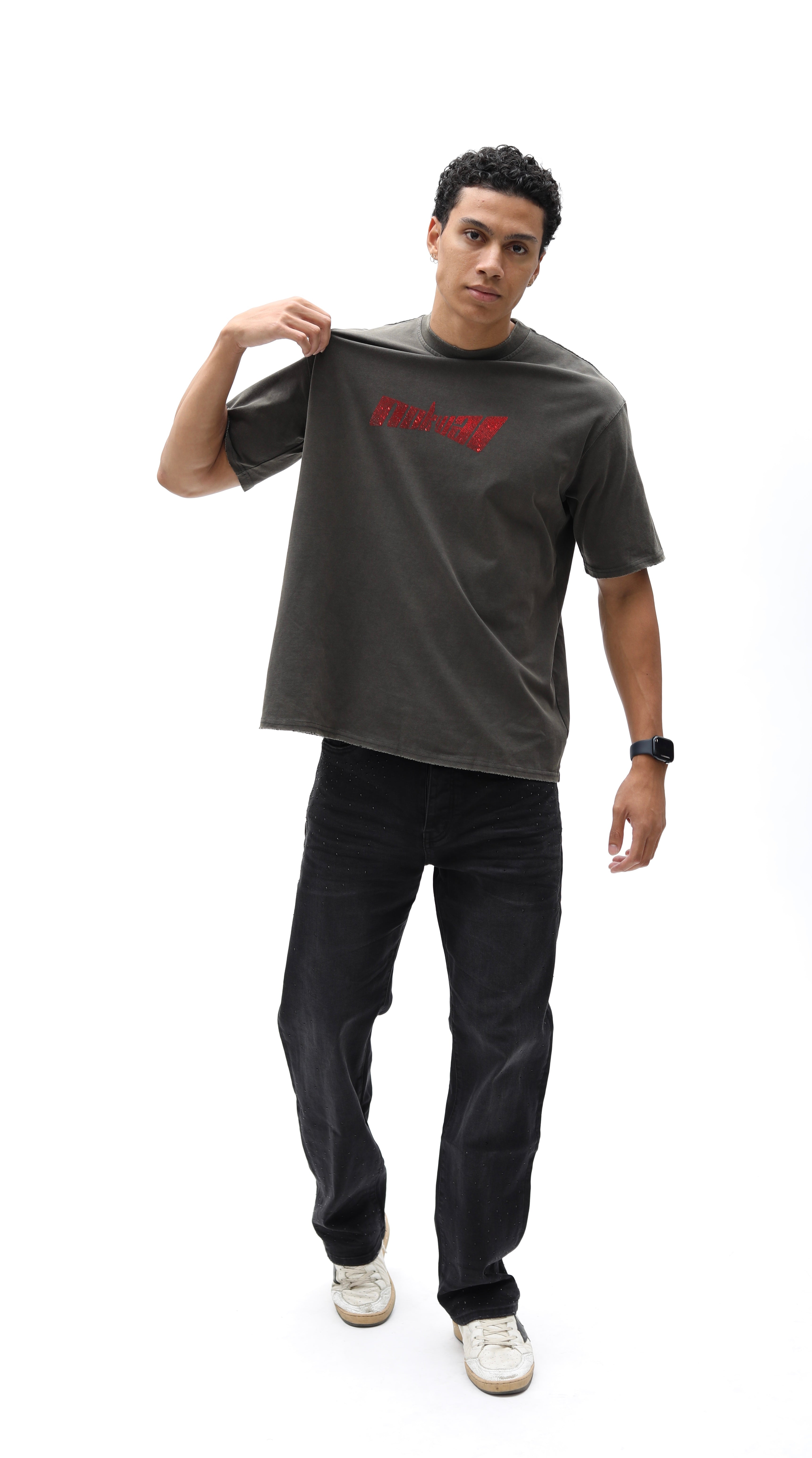 Rhinestone Zoom NOKWAL Monogram Vintage Tee