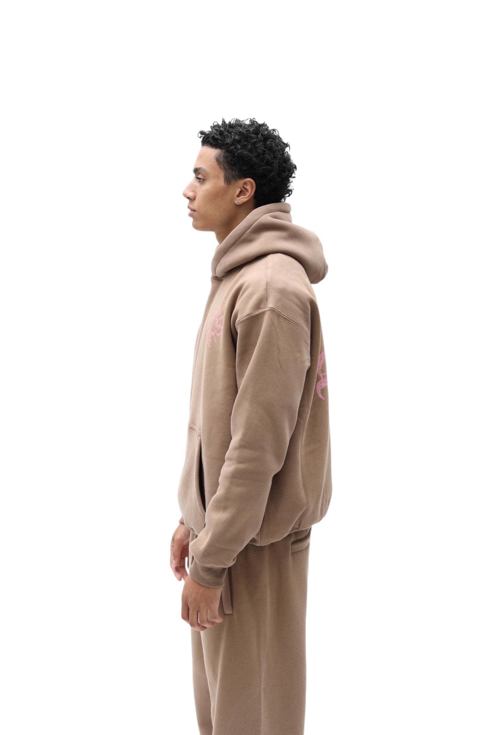 Monogram Essential Hoodie Brown
