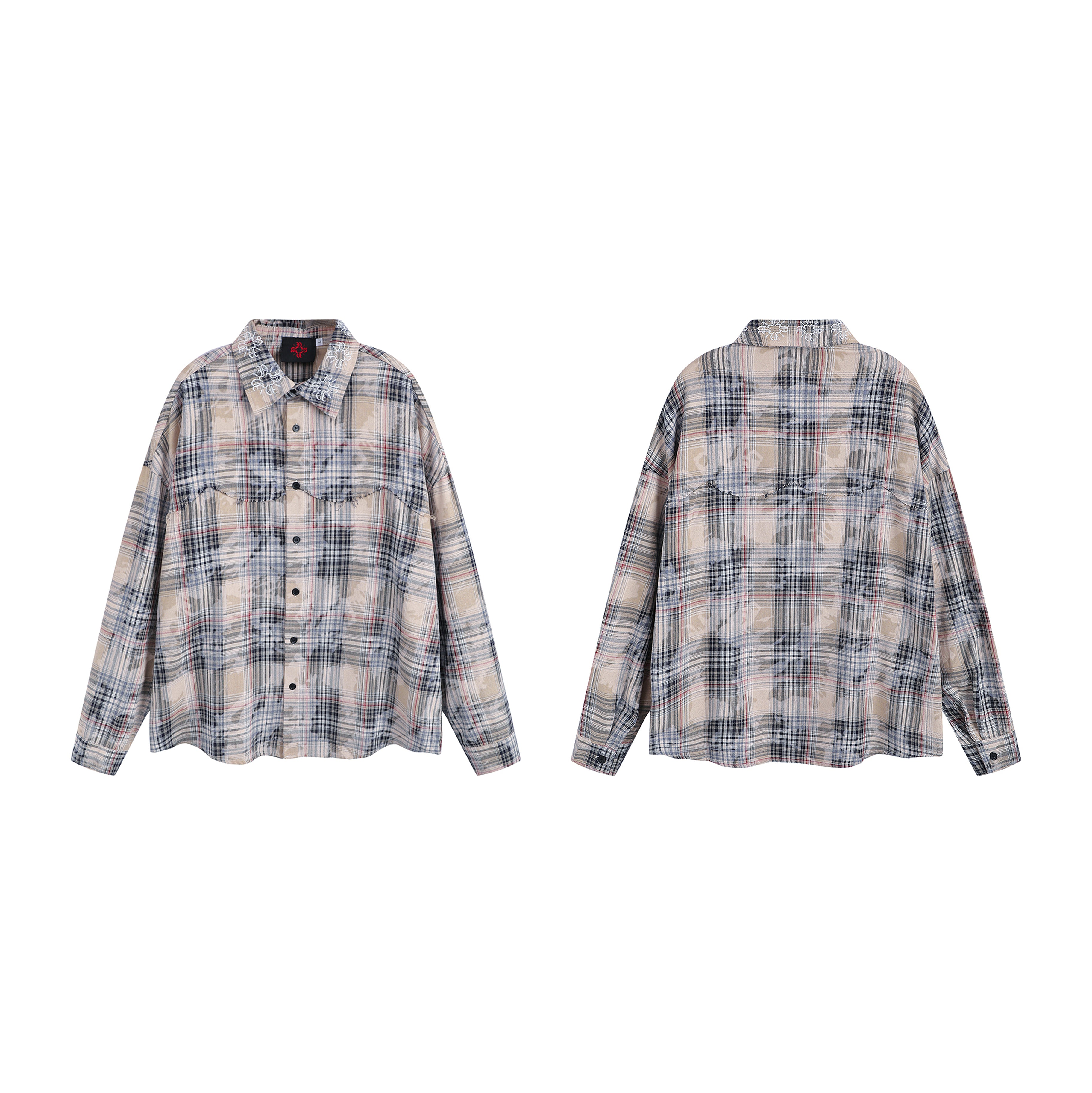 Faded Aged Monogram Flannel