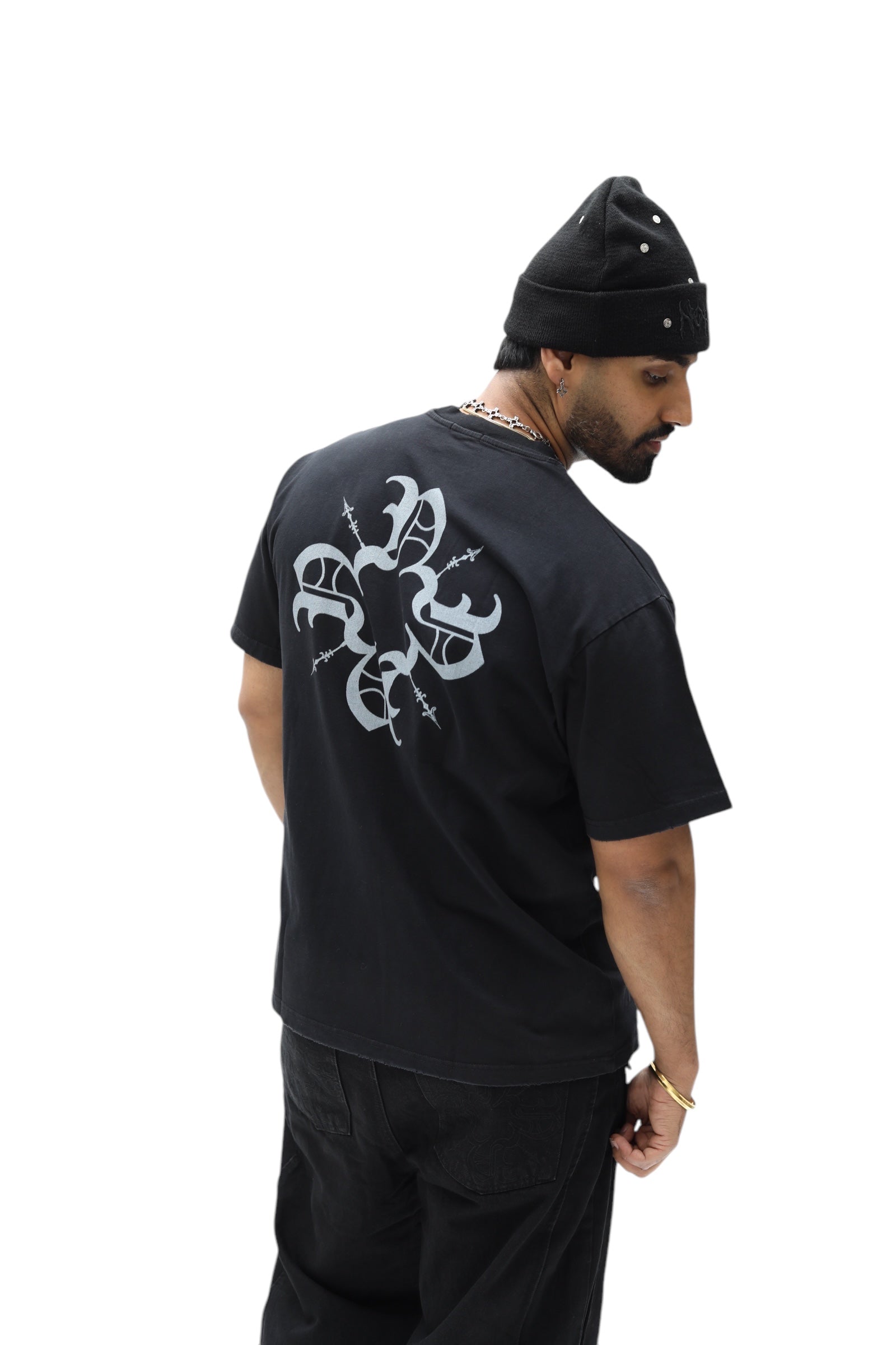 Classic Monogram Black Tee