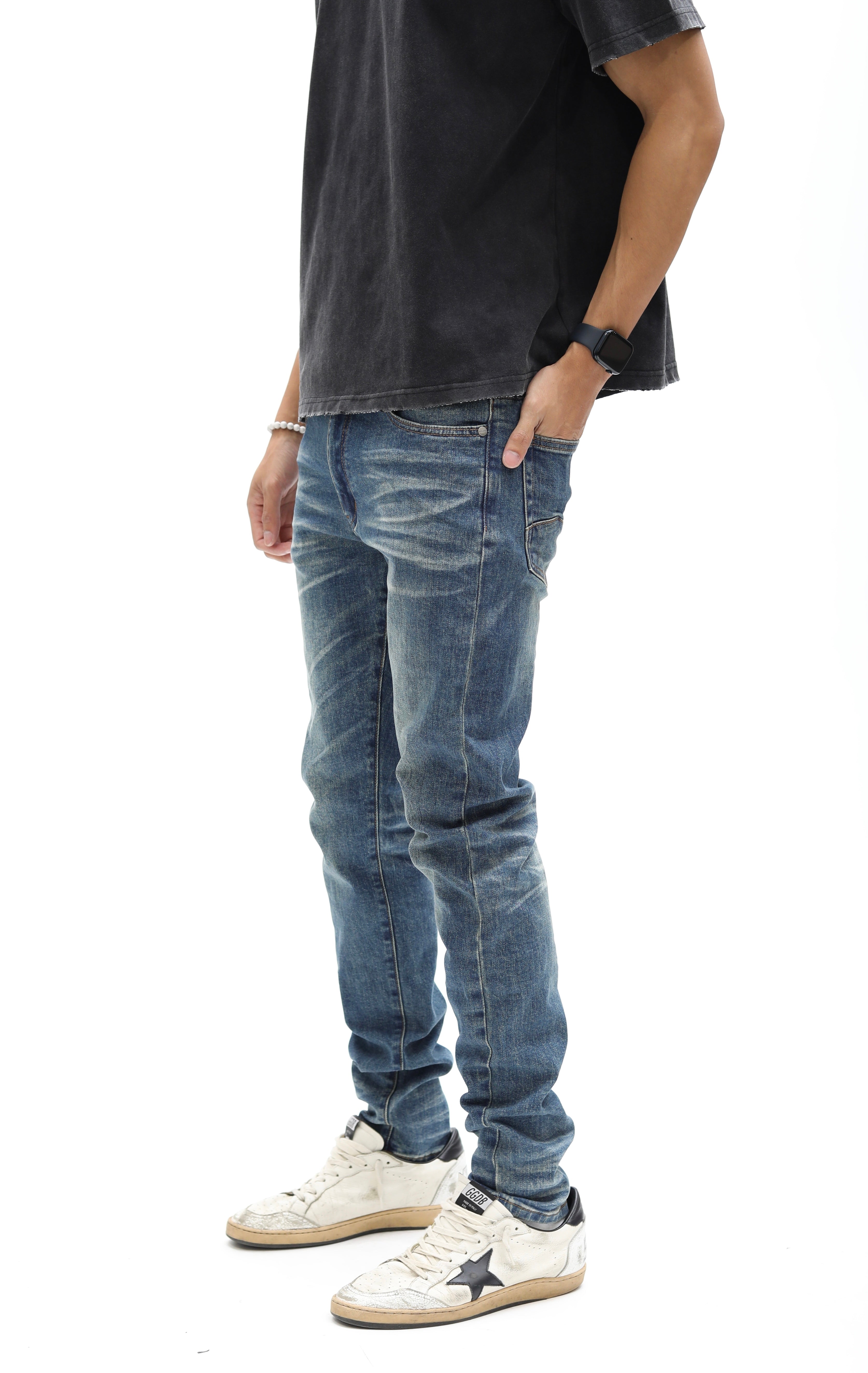 Blue Washed Skinny Denim