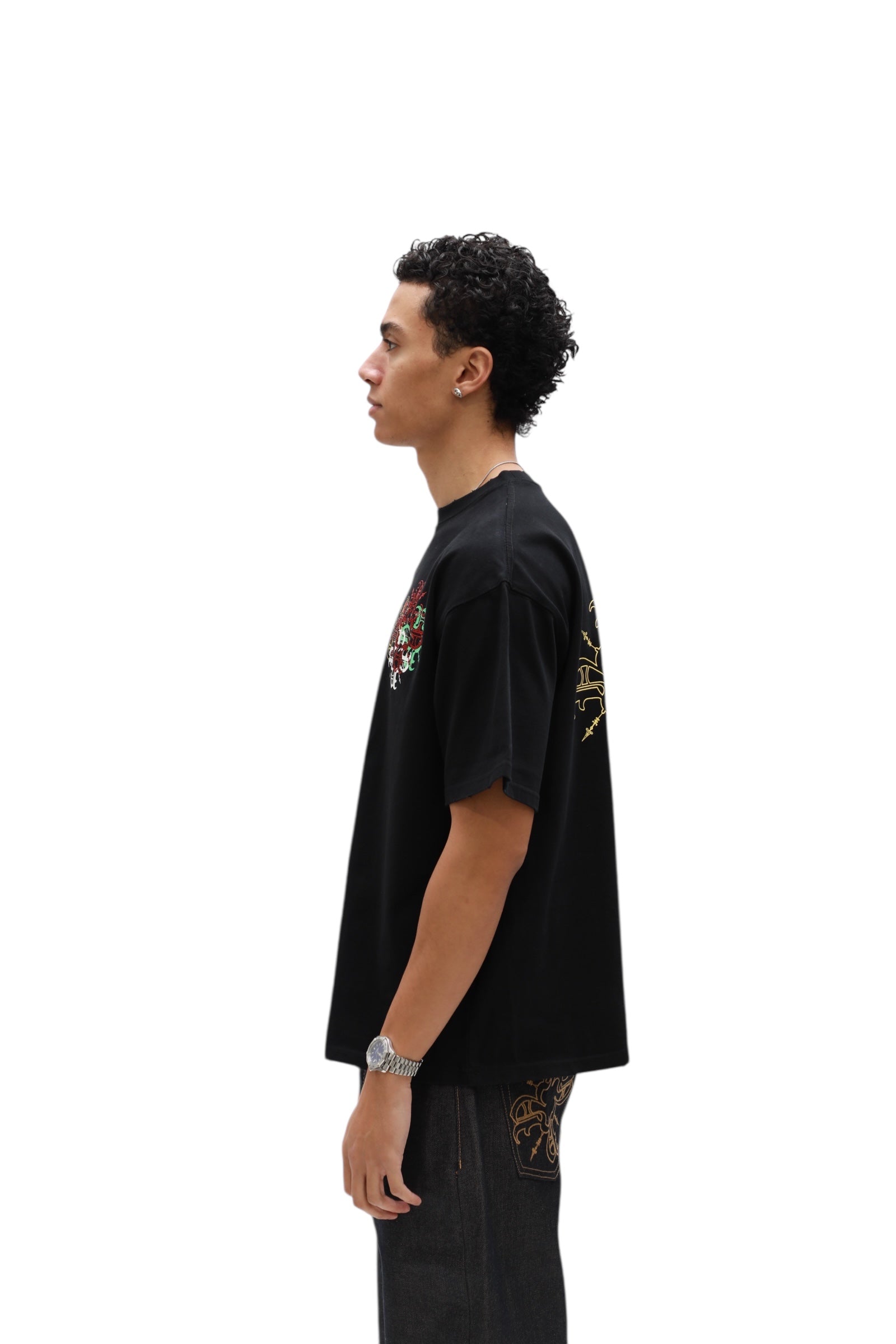 Nokwal Multicolor Cluster Tee- Black