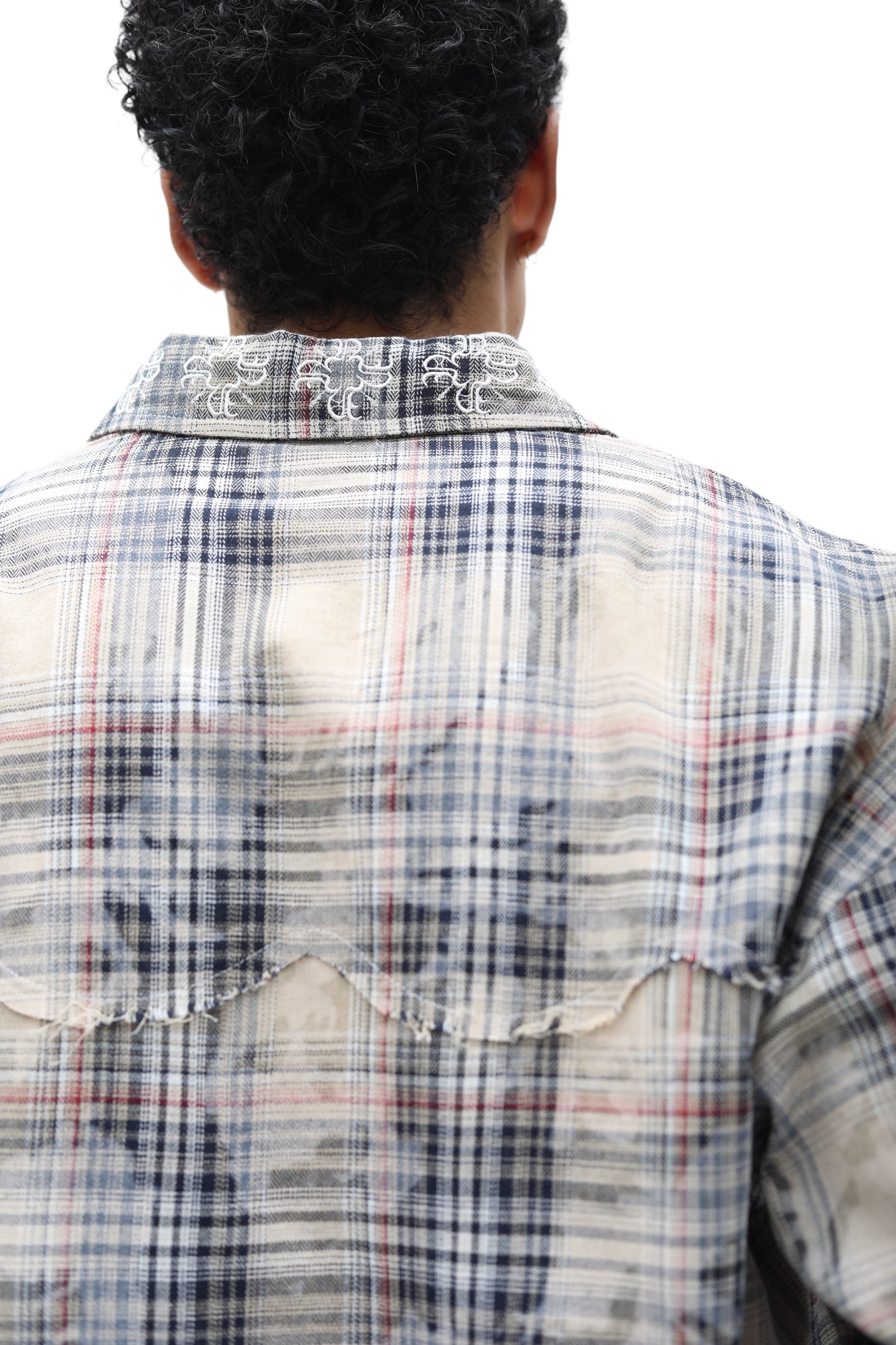 Faded Aged Monogram Flannel
