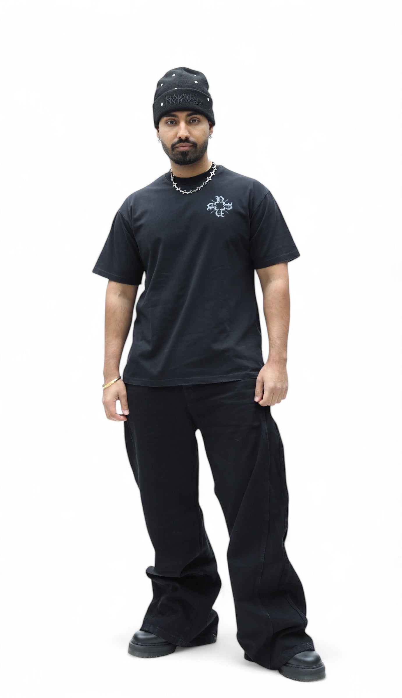 Classic Monogram Black Tee