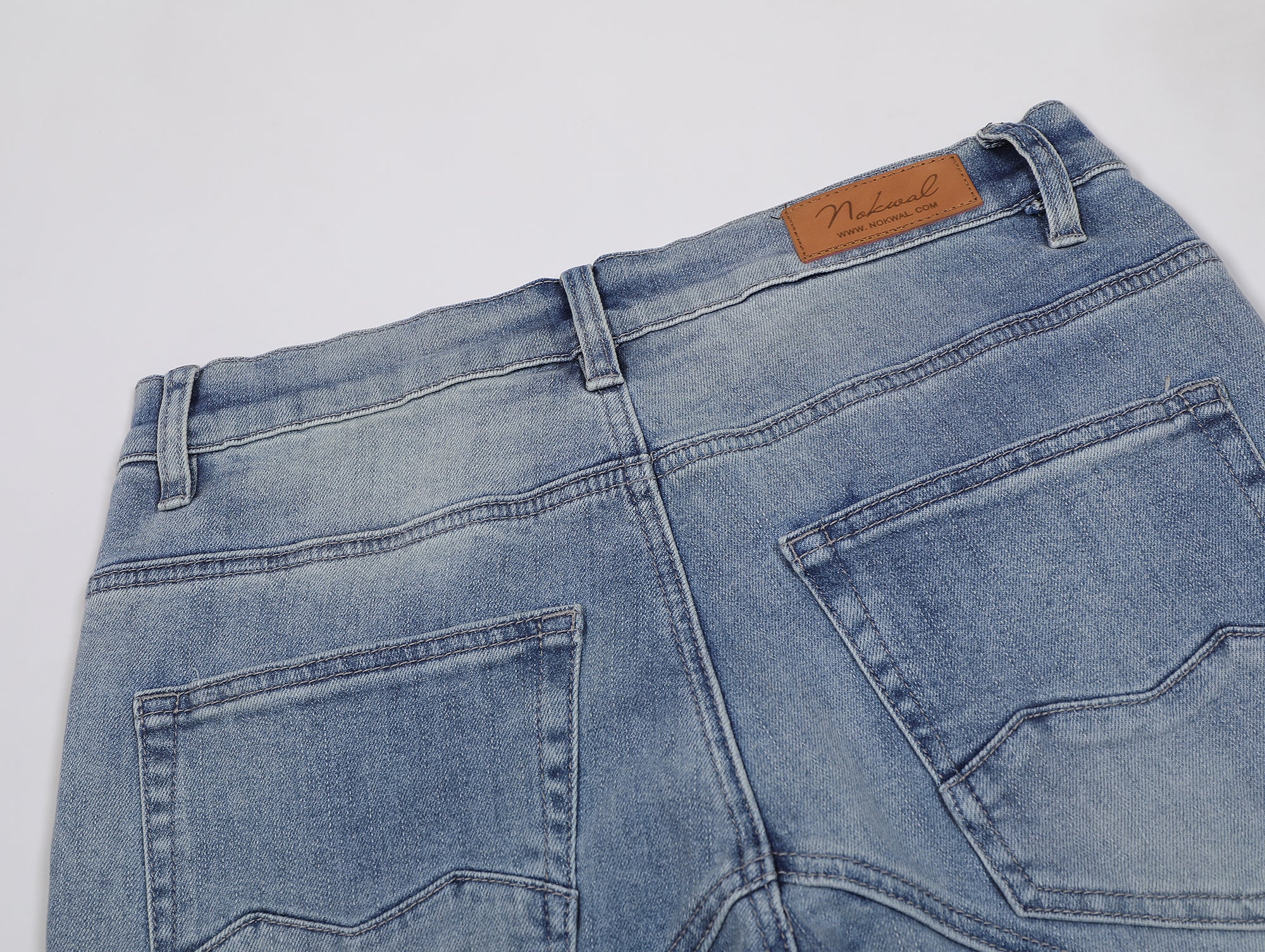 Monogram Piping light blue Denim