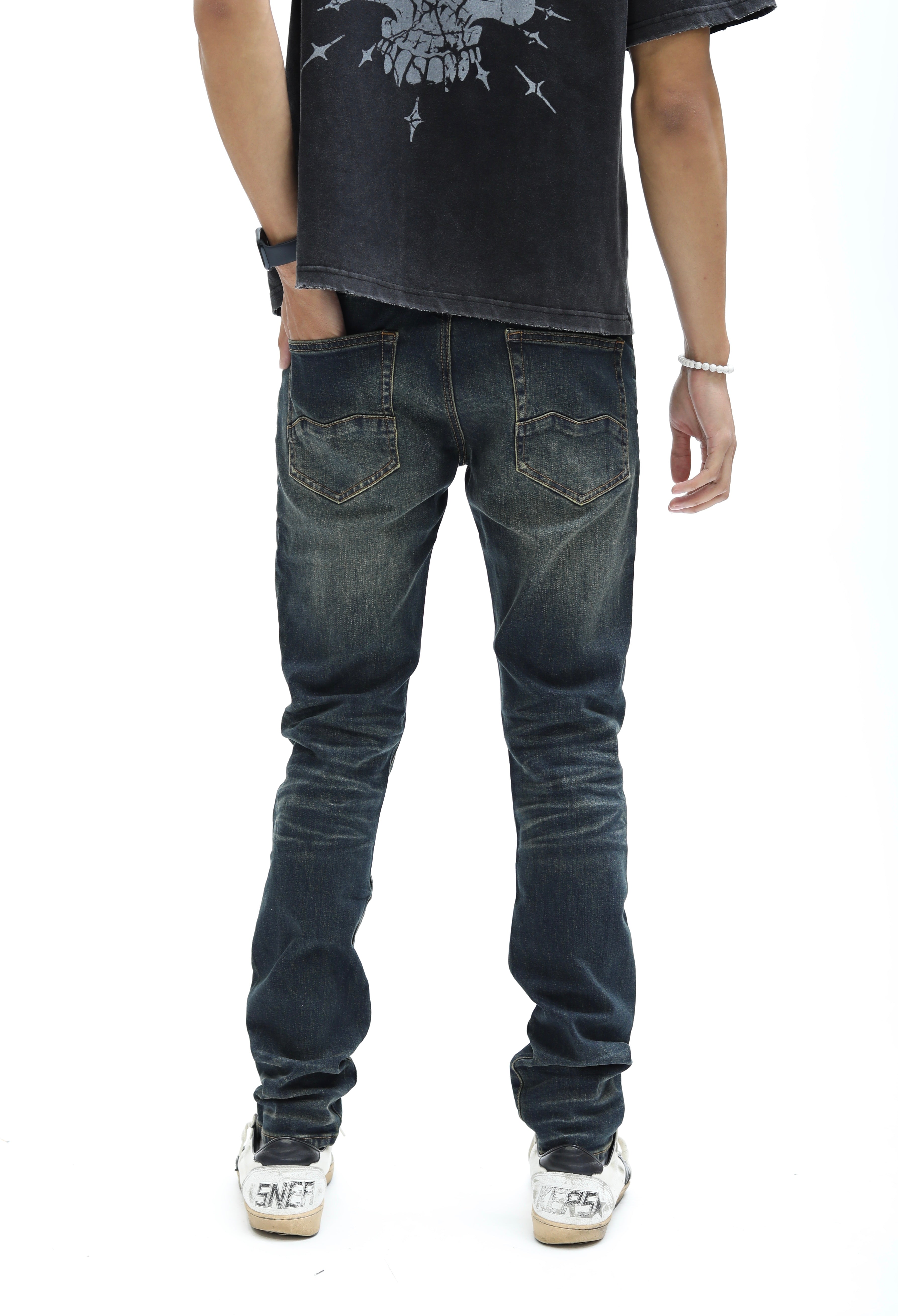 Deep Indigo Blue Lumberjack Denim