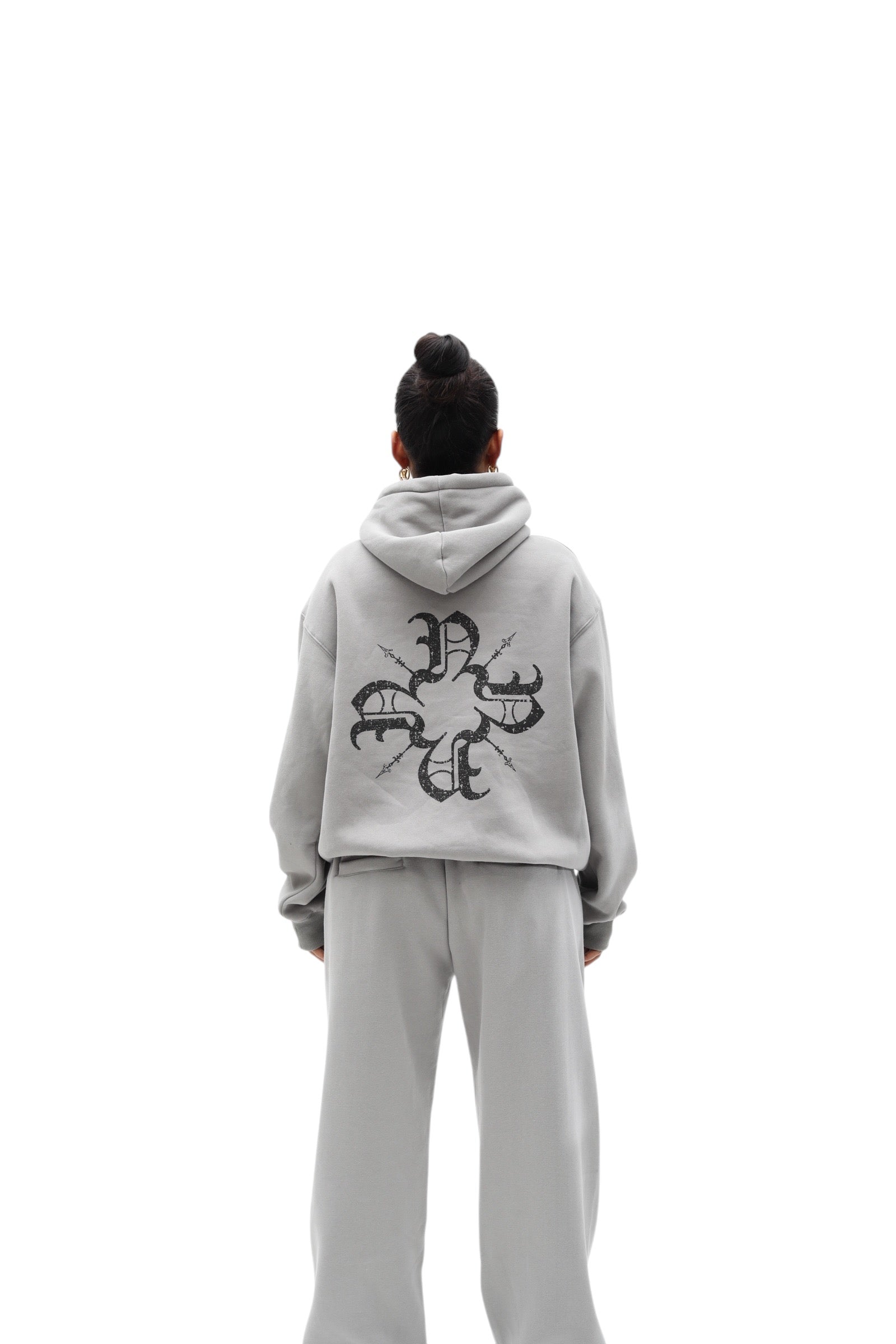 UNISEX Monogram Essential Hoodie Grey