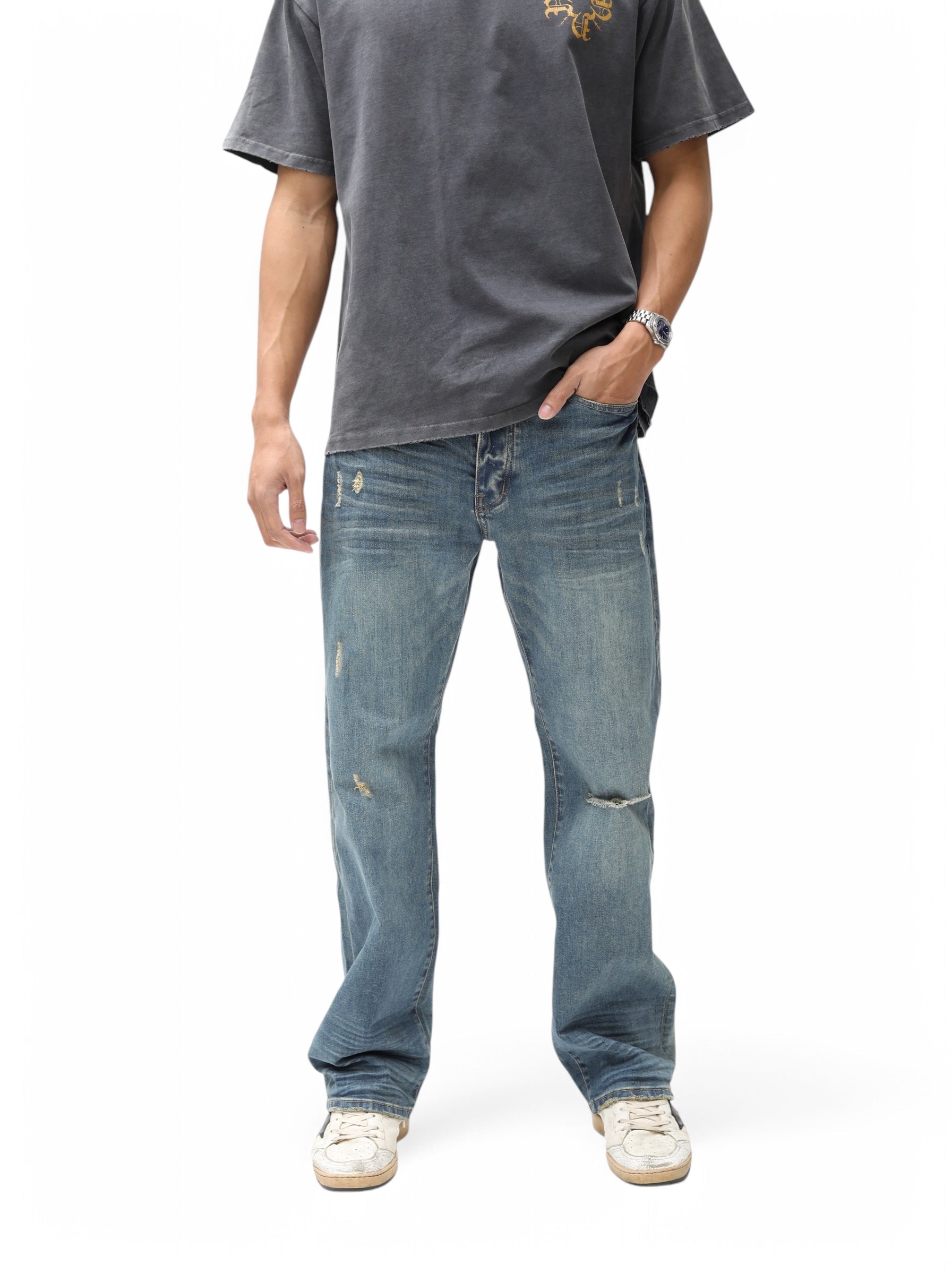 Repeat Blue Straight Leg Denim