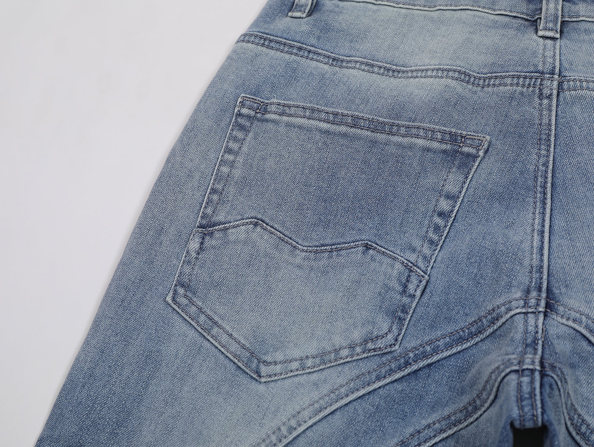 Monogram Piping light blue Denim