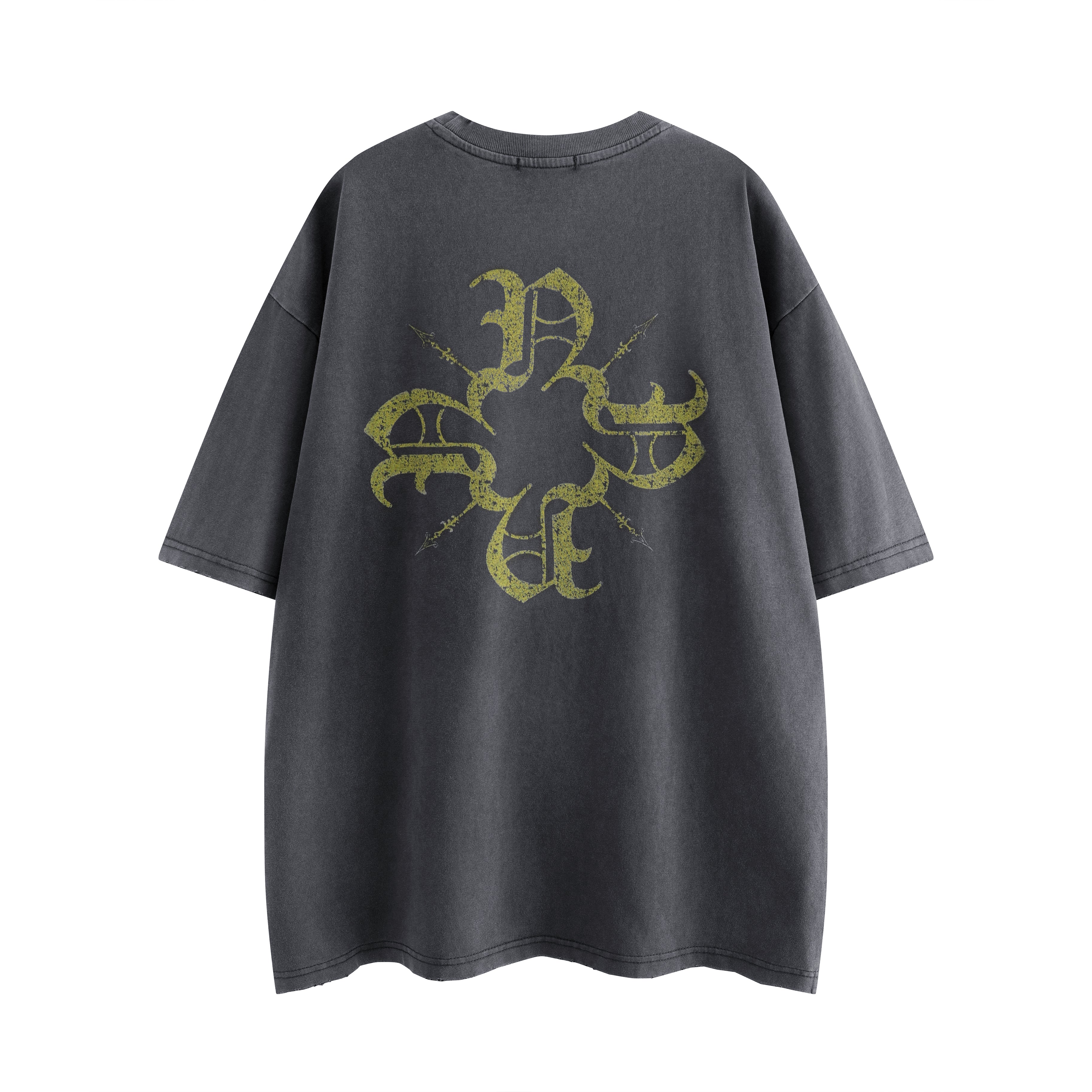 Vintage Grey Classic Monogram Tee