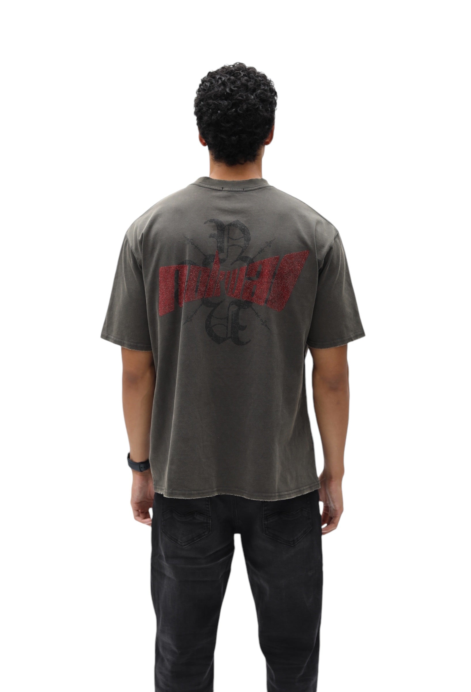 Rhinestone Zoom NOKWAL Monogram Vintage Tee