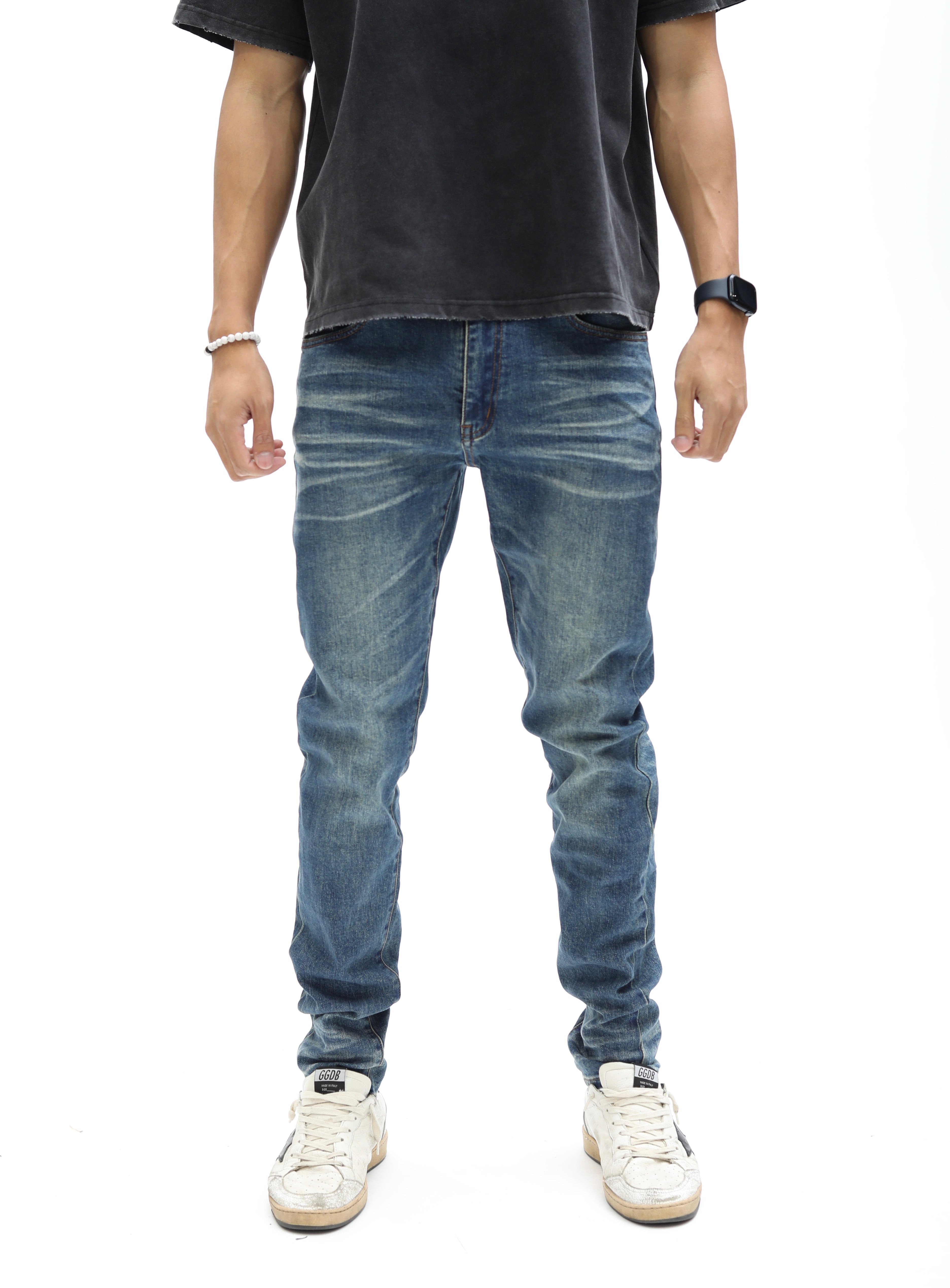 Blue Washed Skinny Denim