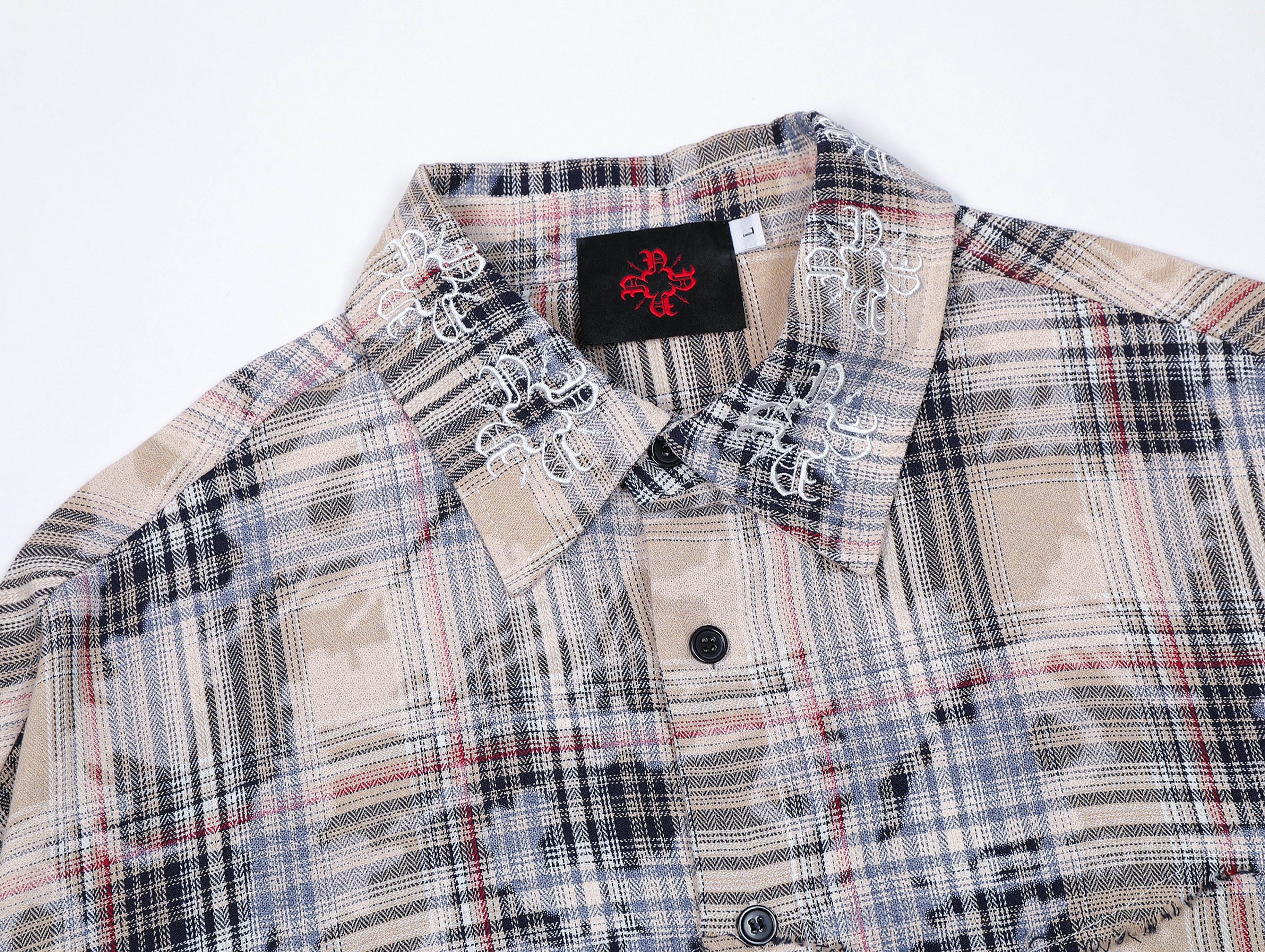 Faded Aged Monogram Flannel