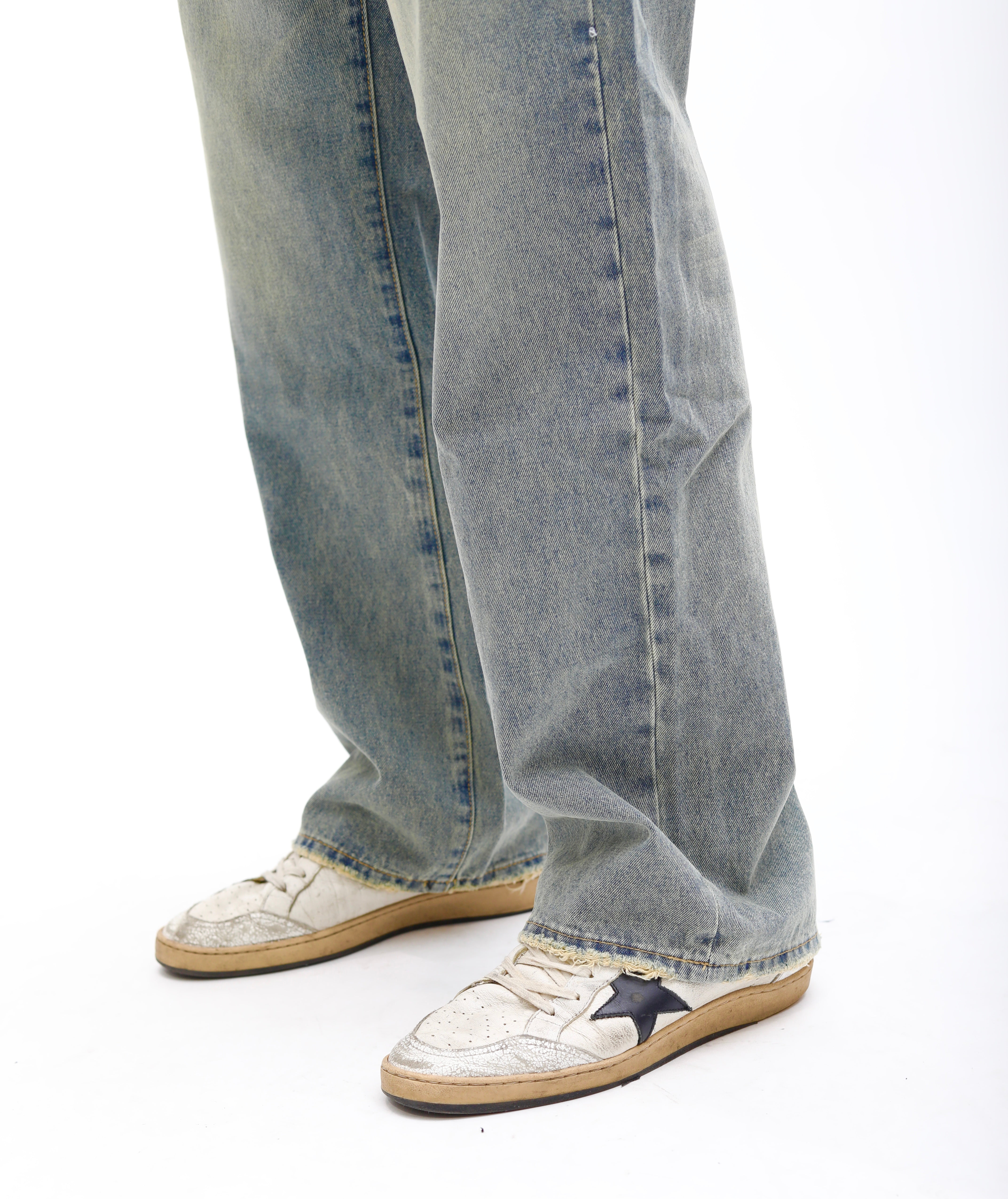 Vintage Blue Straight Leg Denim