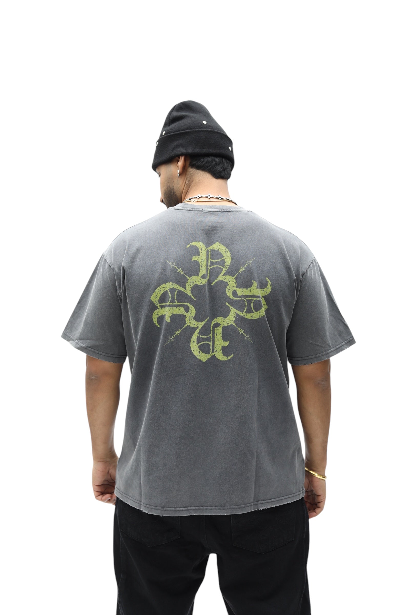 Vintage Grey Classic Monogram Tee