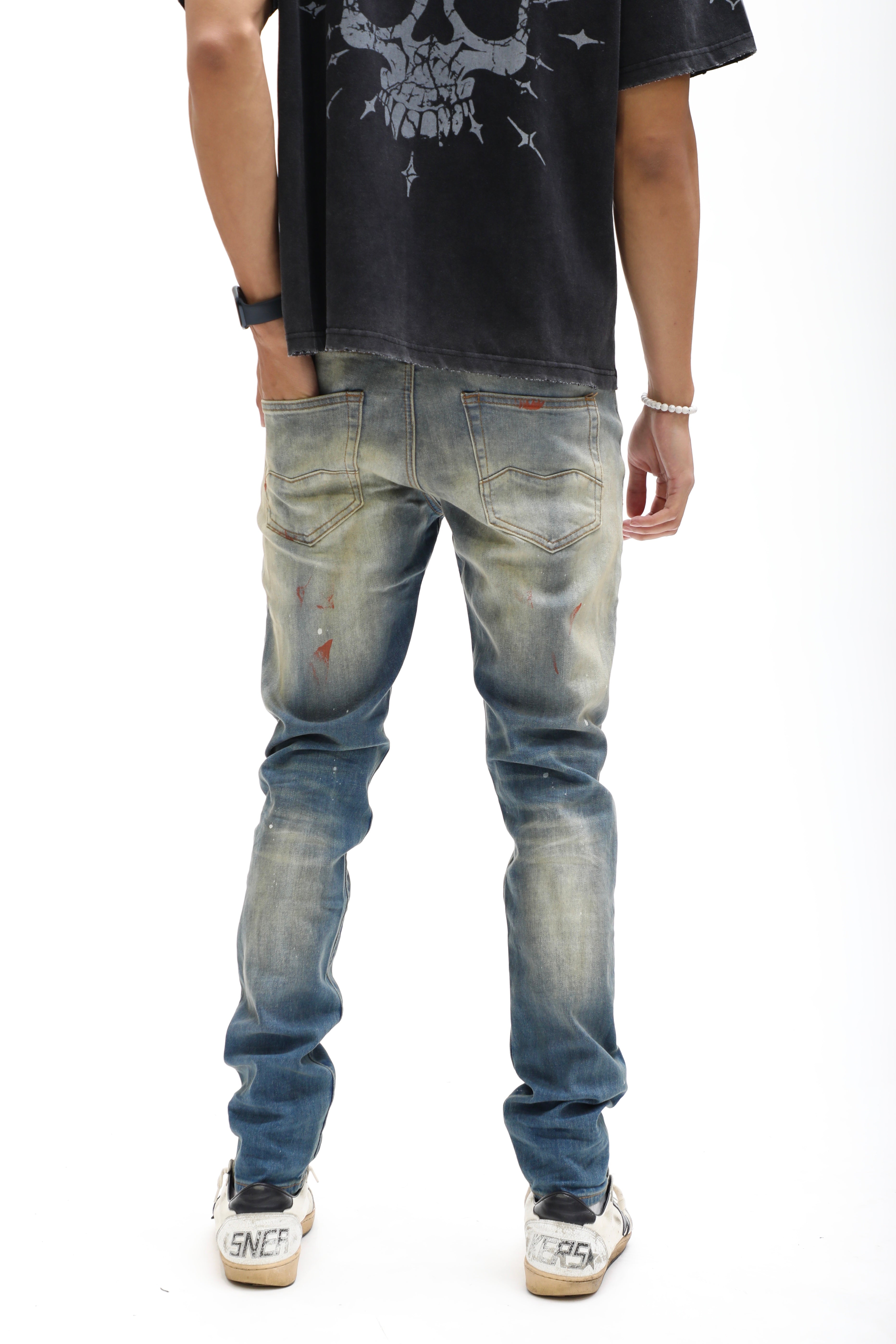 Picasso Painted Blue Denim