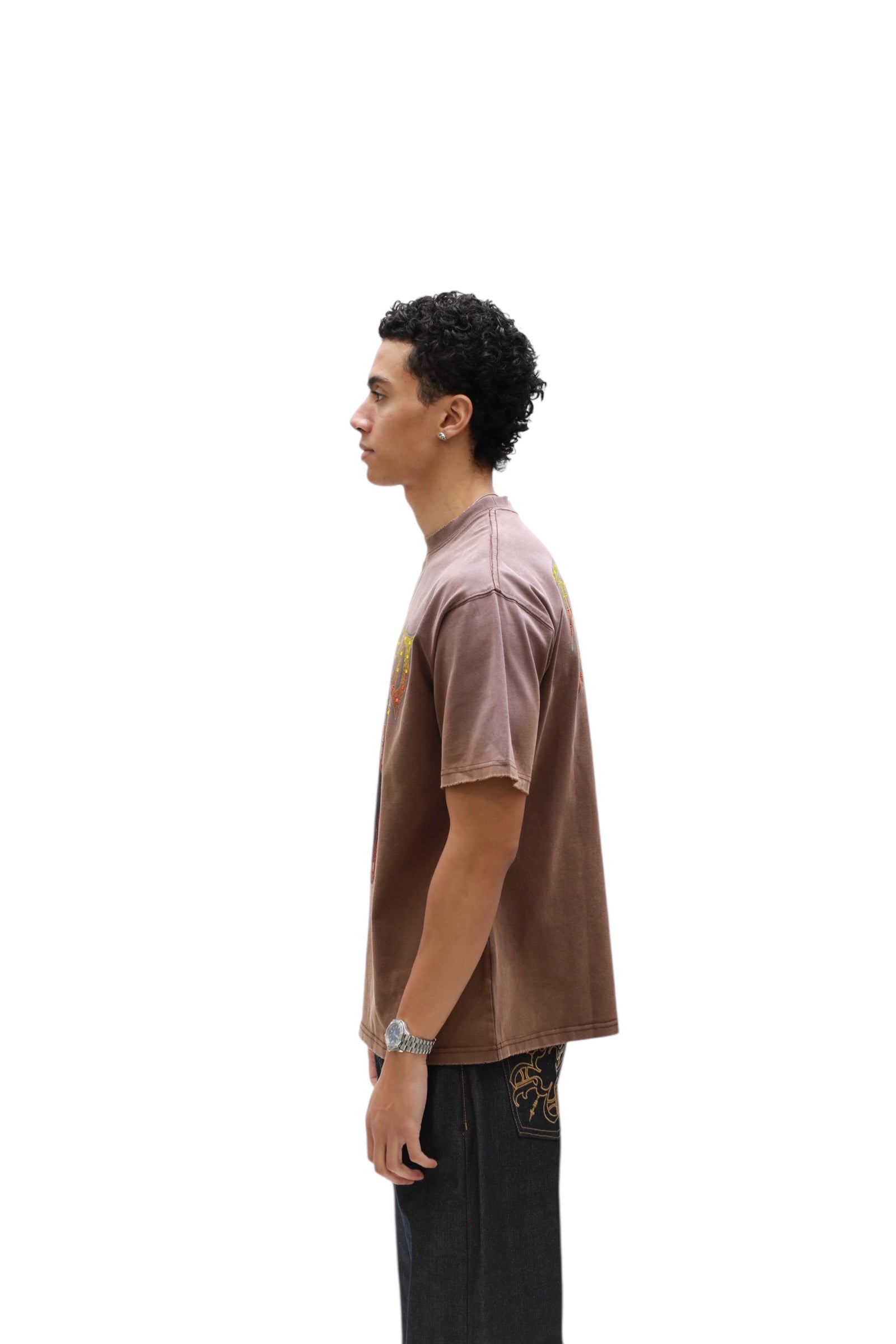 The World is Yours Tee- Brown