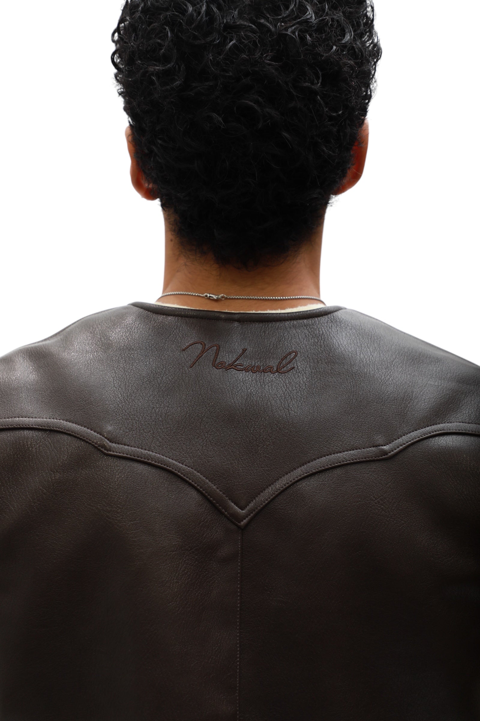 Leather Vest – Brown