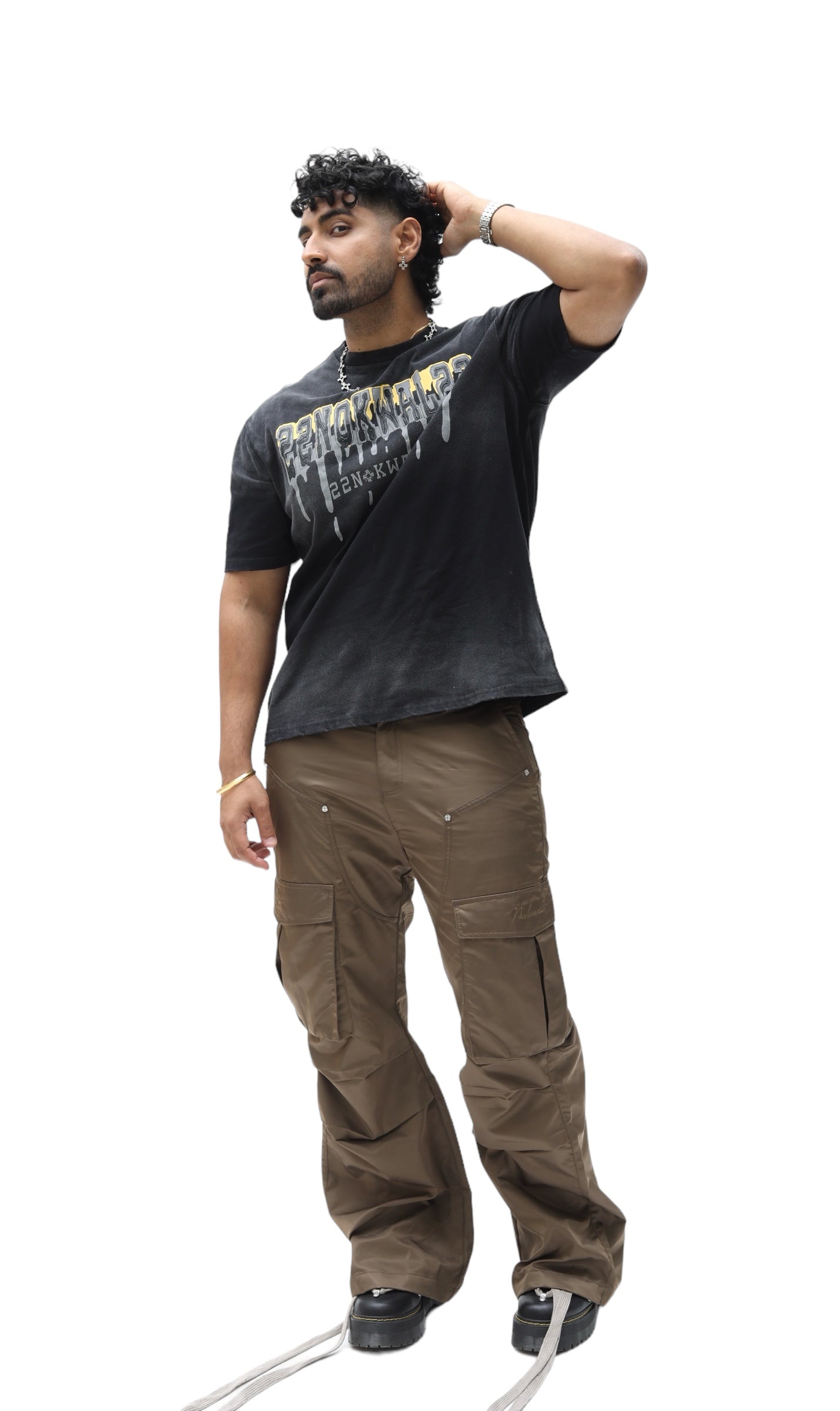 Moss Cargo Flare Pants