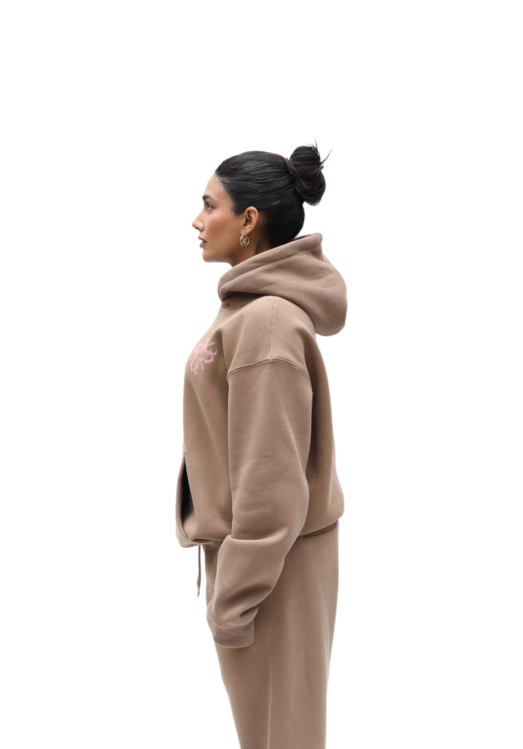 UNISEX Monogram Essential Hoodie Brown