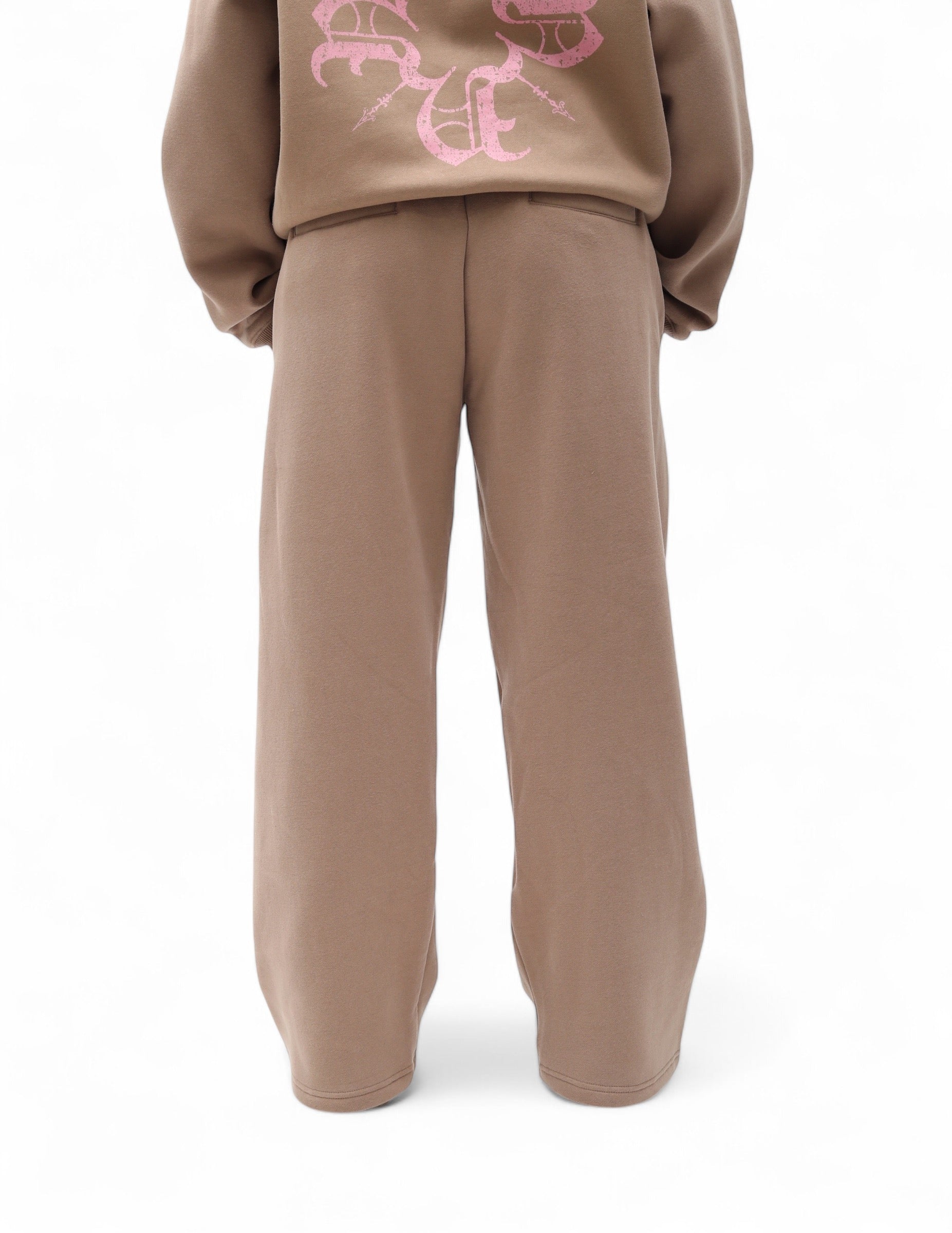 UNISEX Monogram Essential Straight Leg Sweats Brown