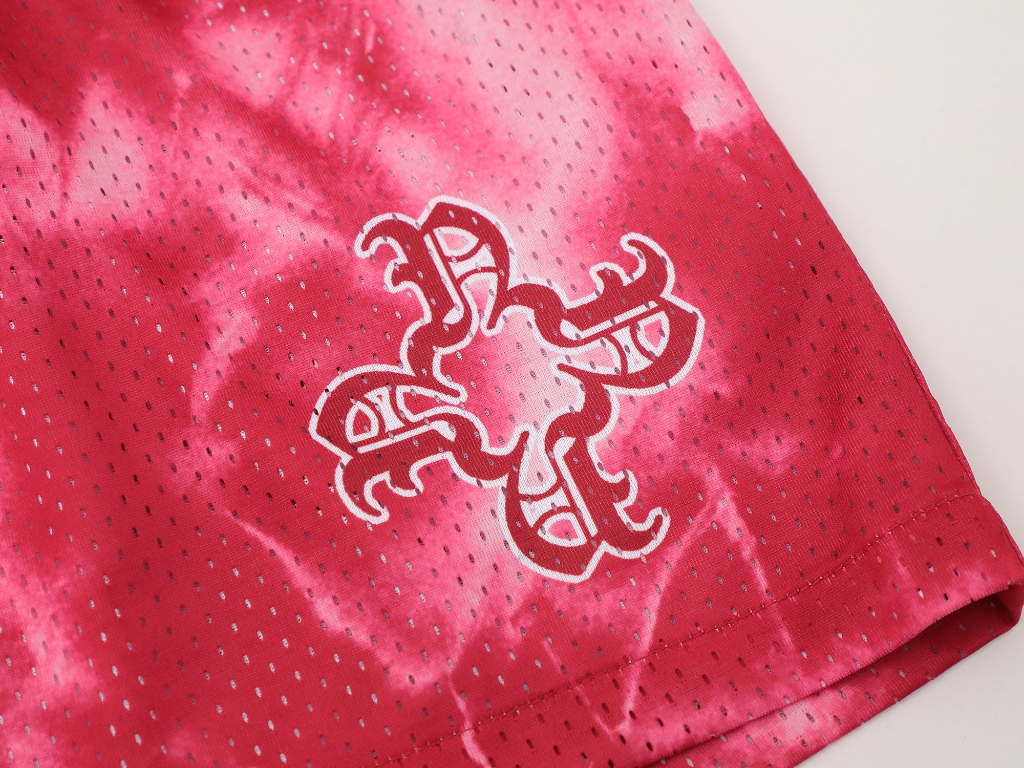 Shadow Red Dye Mesh Shorts