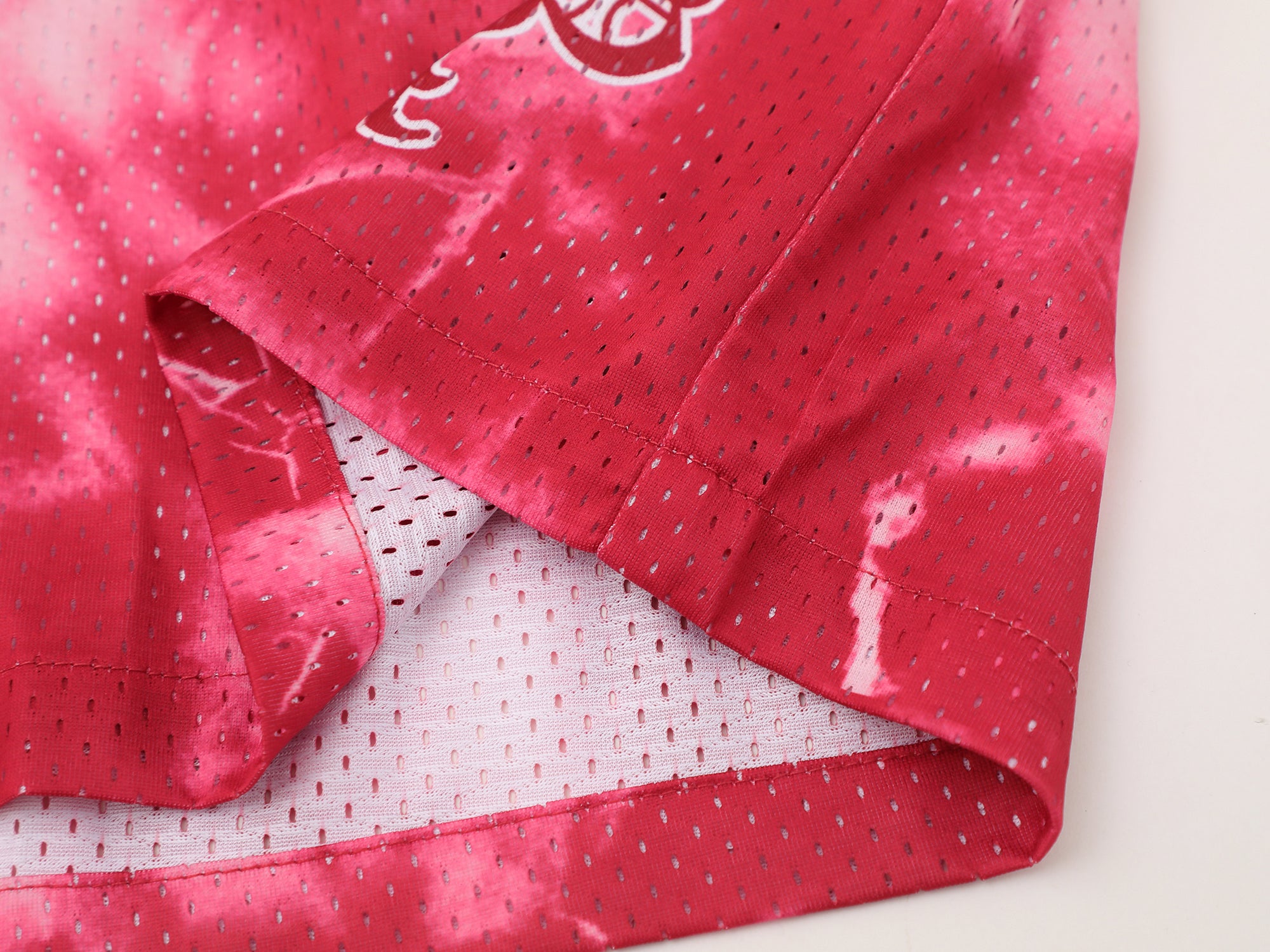 Shadow Red Dye Mesh Shorts