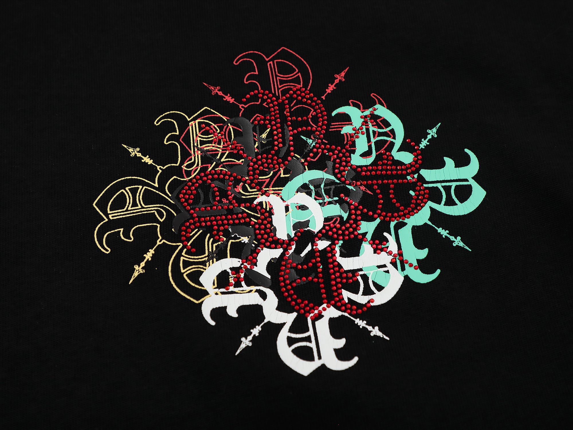 Nokwal Multicolor Cluster Tee- Black