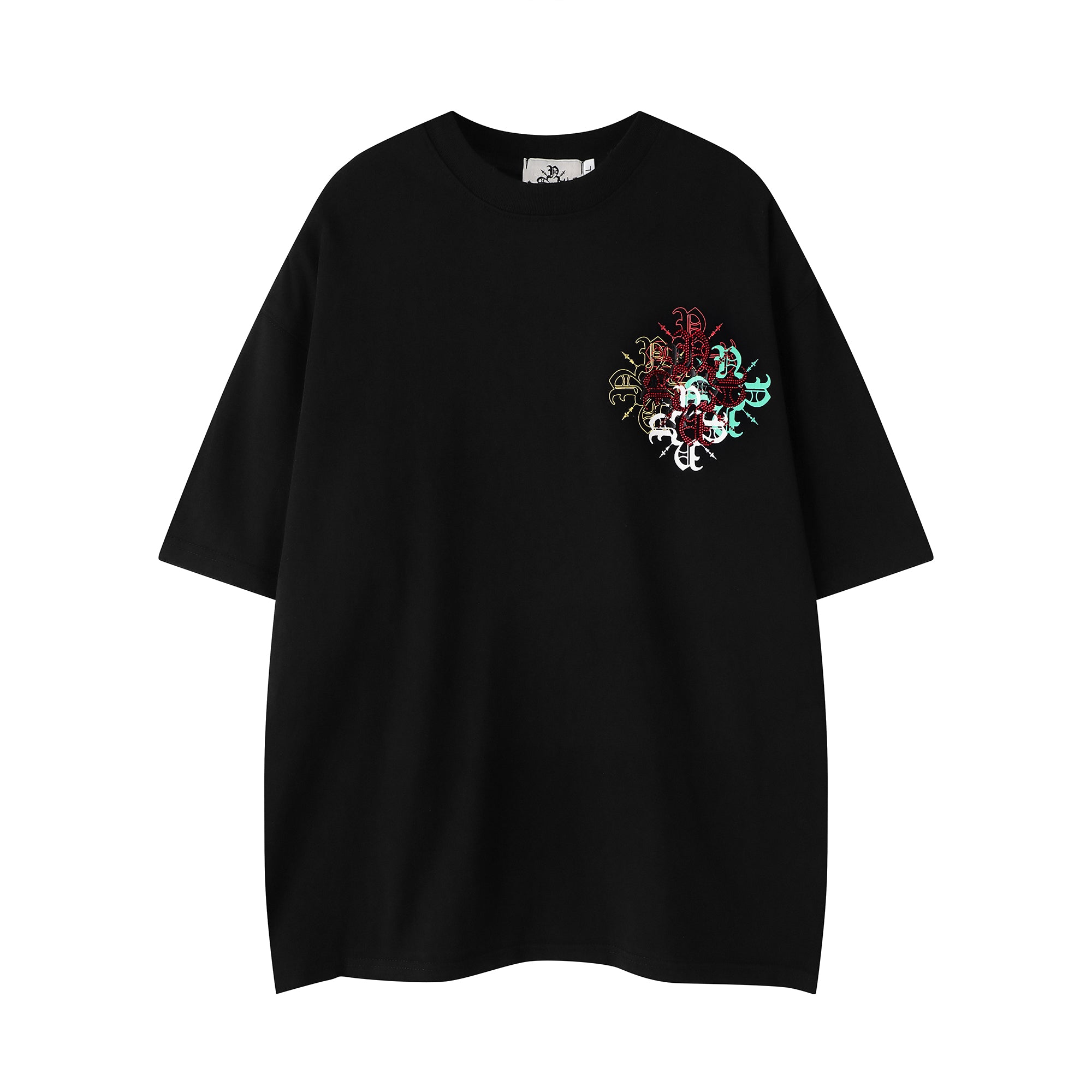 Nokwal Multicolor Cluster Tee- Black