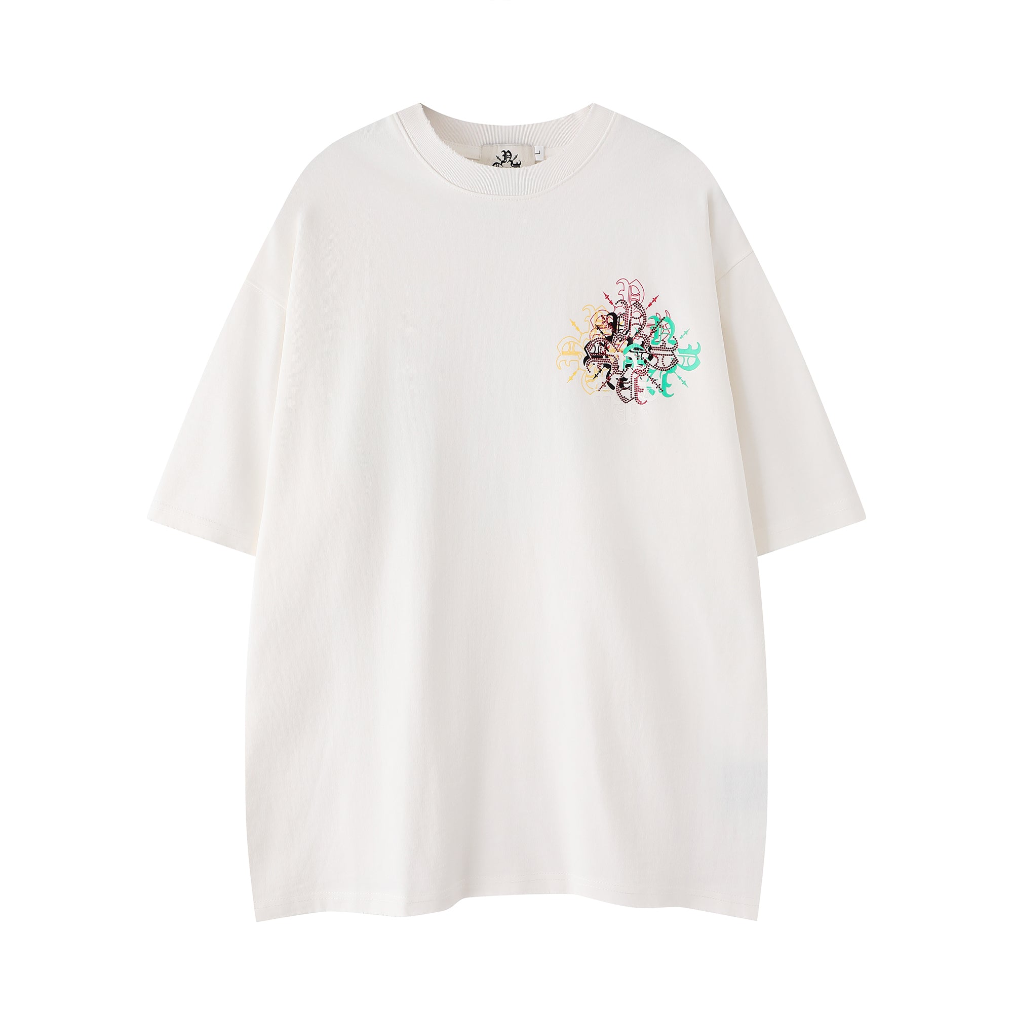 Nokwal Multicolor Cluster Tee-White