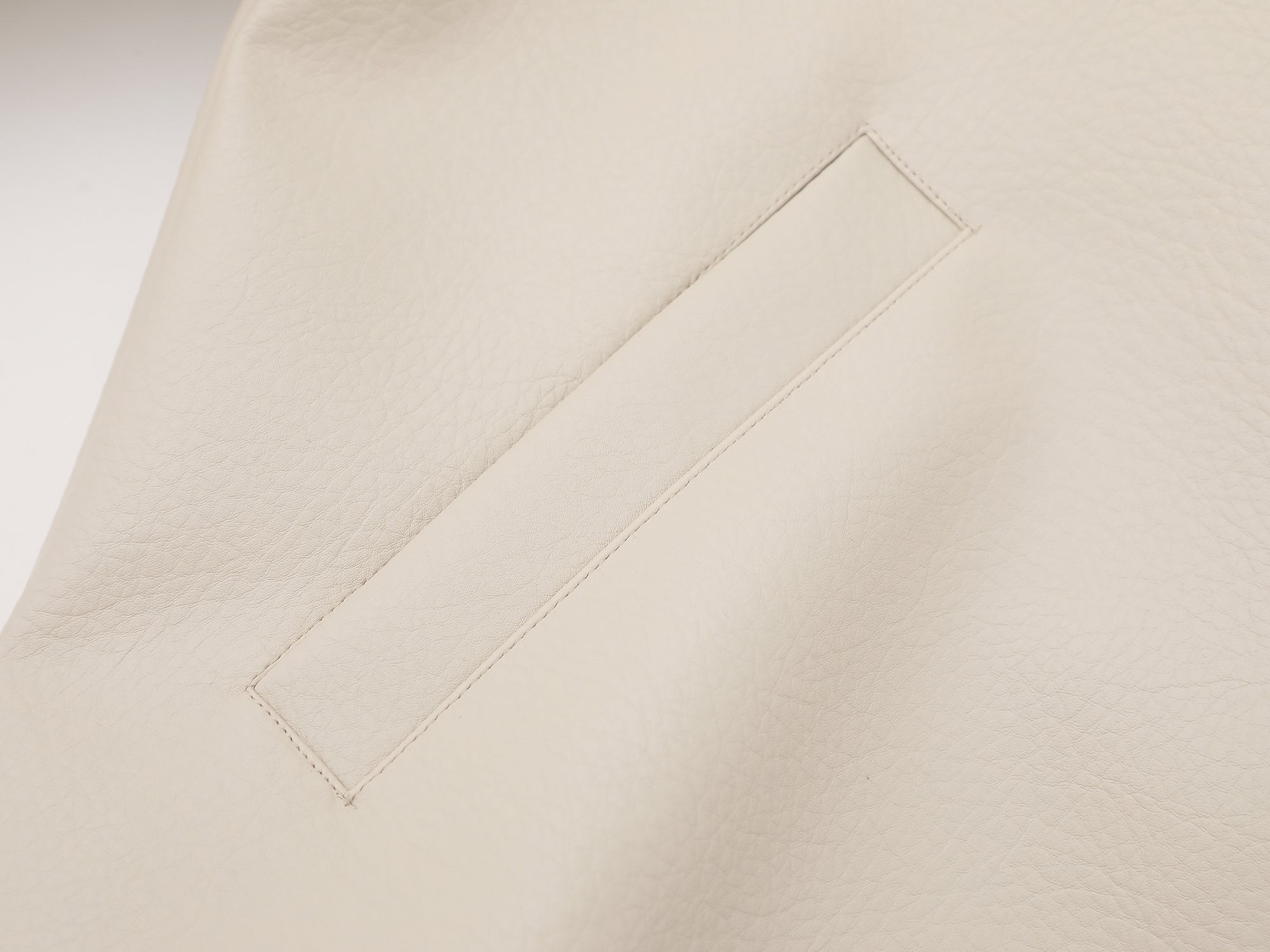 Artisan Leather Jacket- Cream