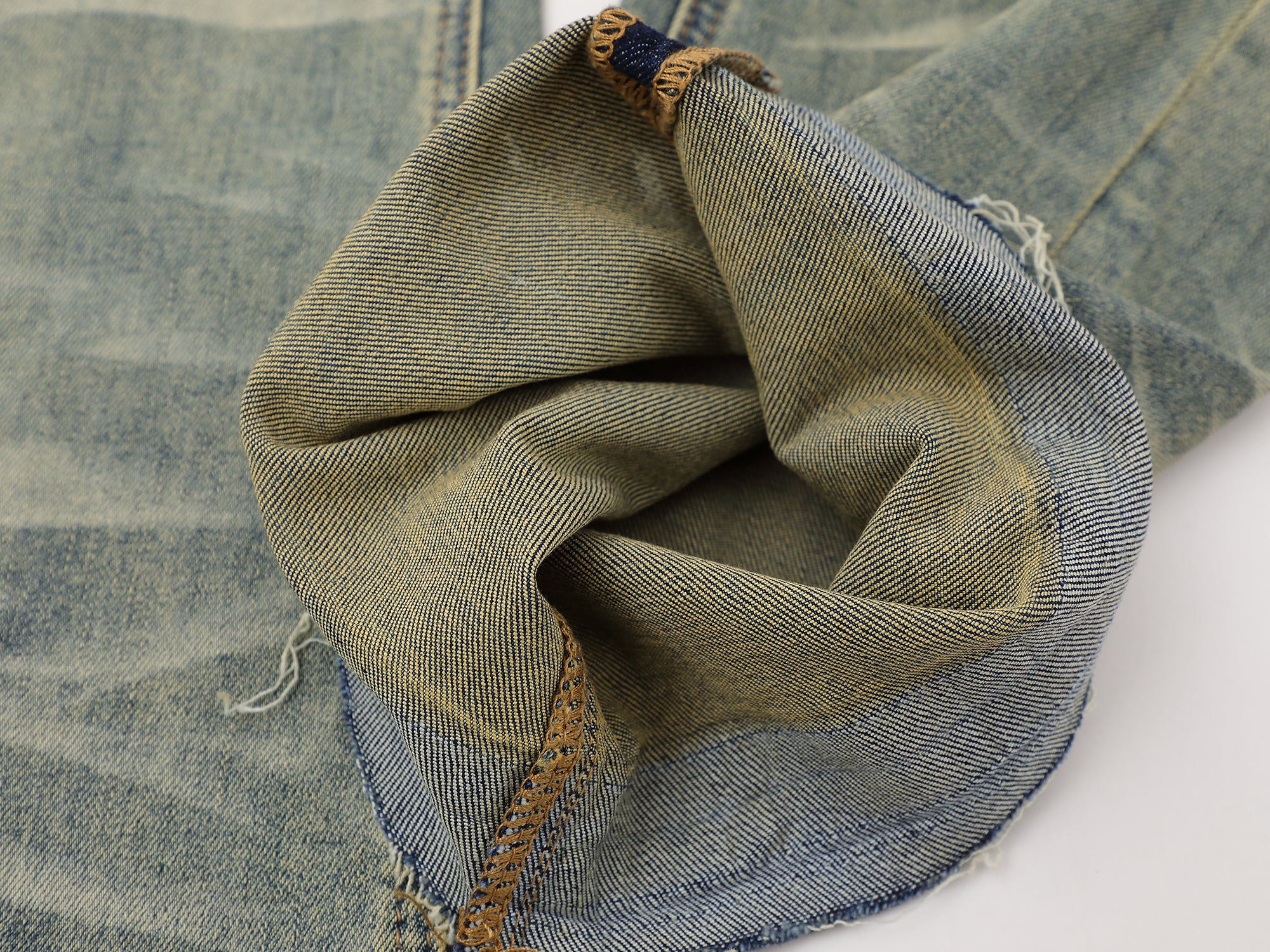 Classic Monogram Stacked Flare Blue Denim