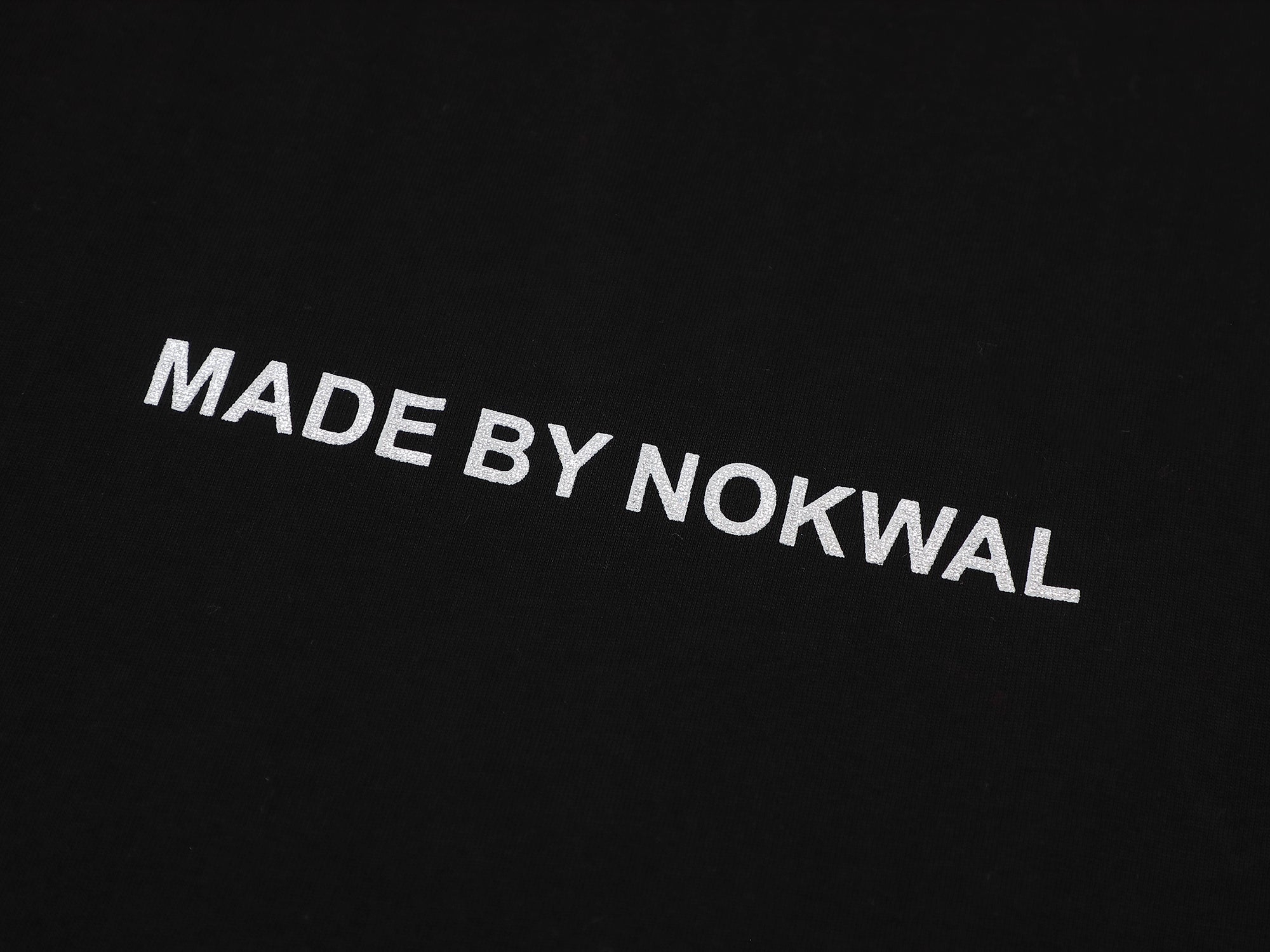 Rhinestone Arch Logo Tee -Jet Black