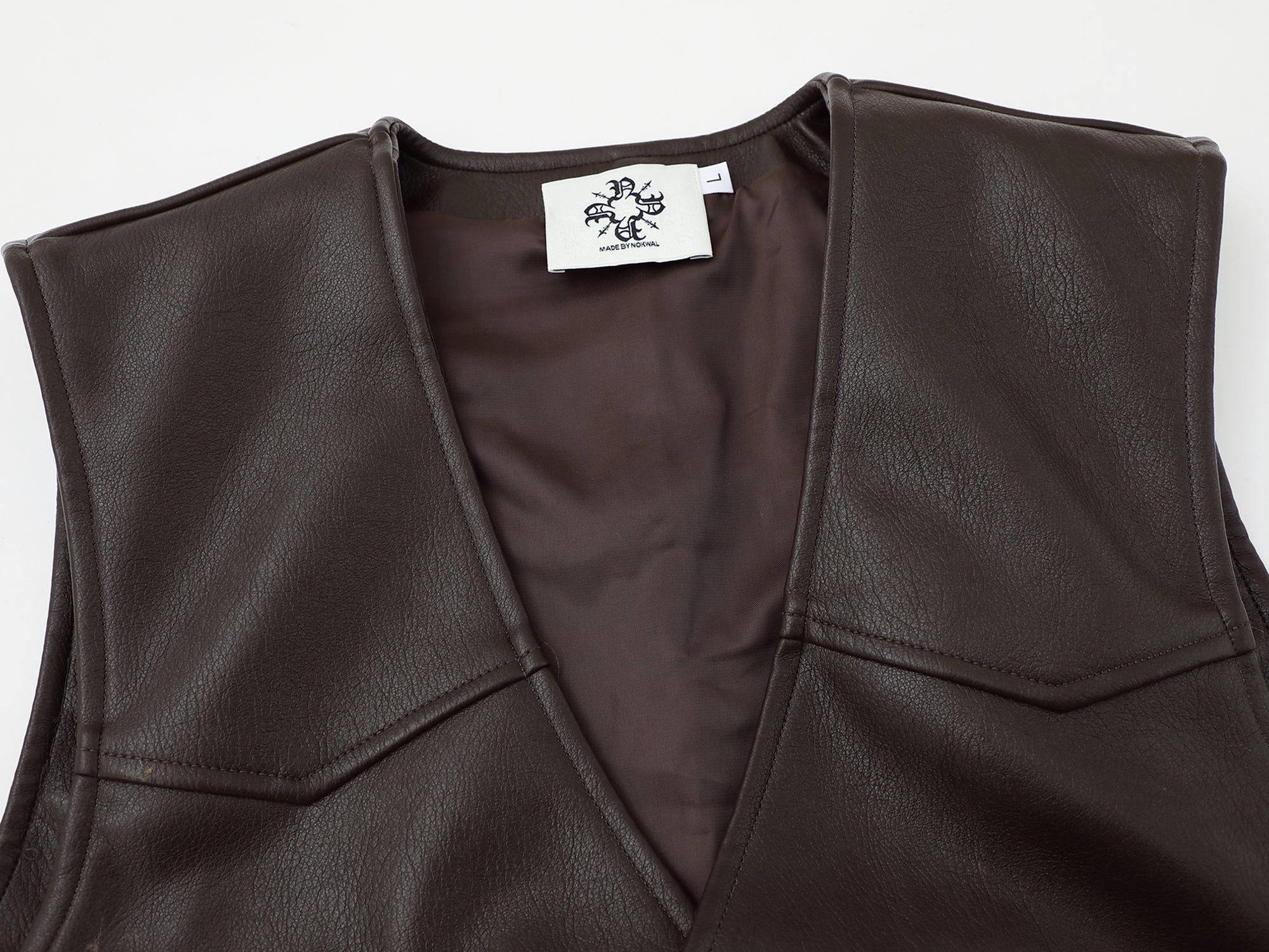 Leather Vest – Brown