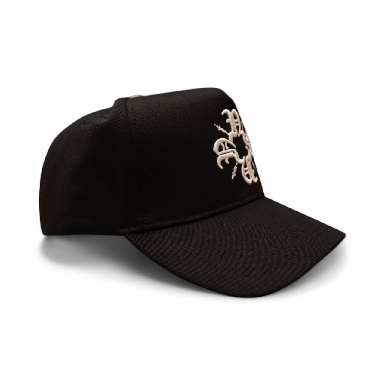 Black/White Monogram Trucker Hat