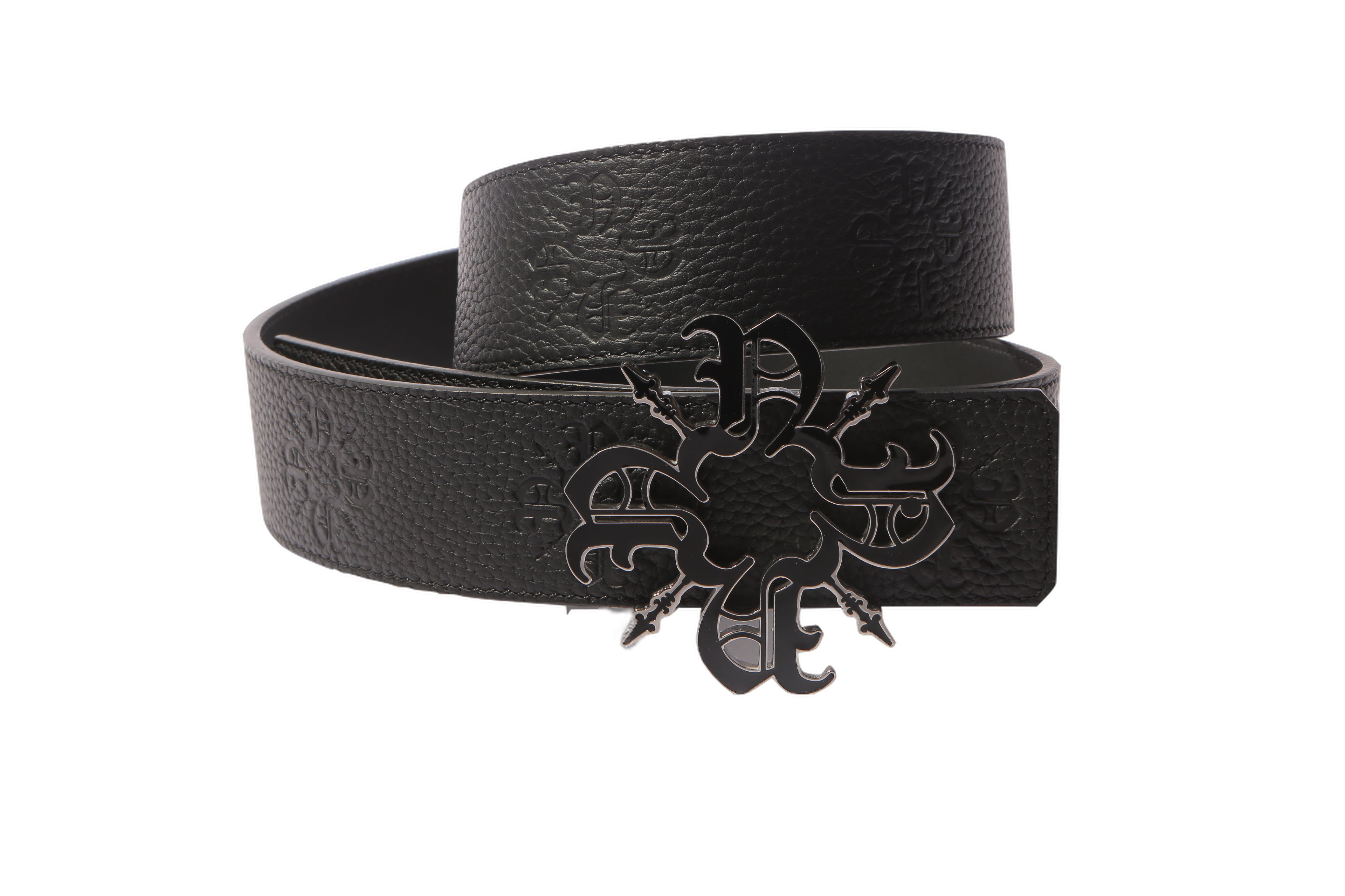 Black Monogram 40MM Leather Belt