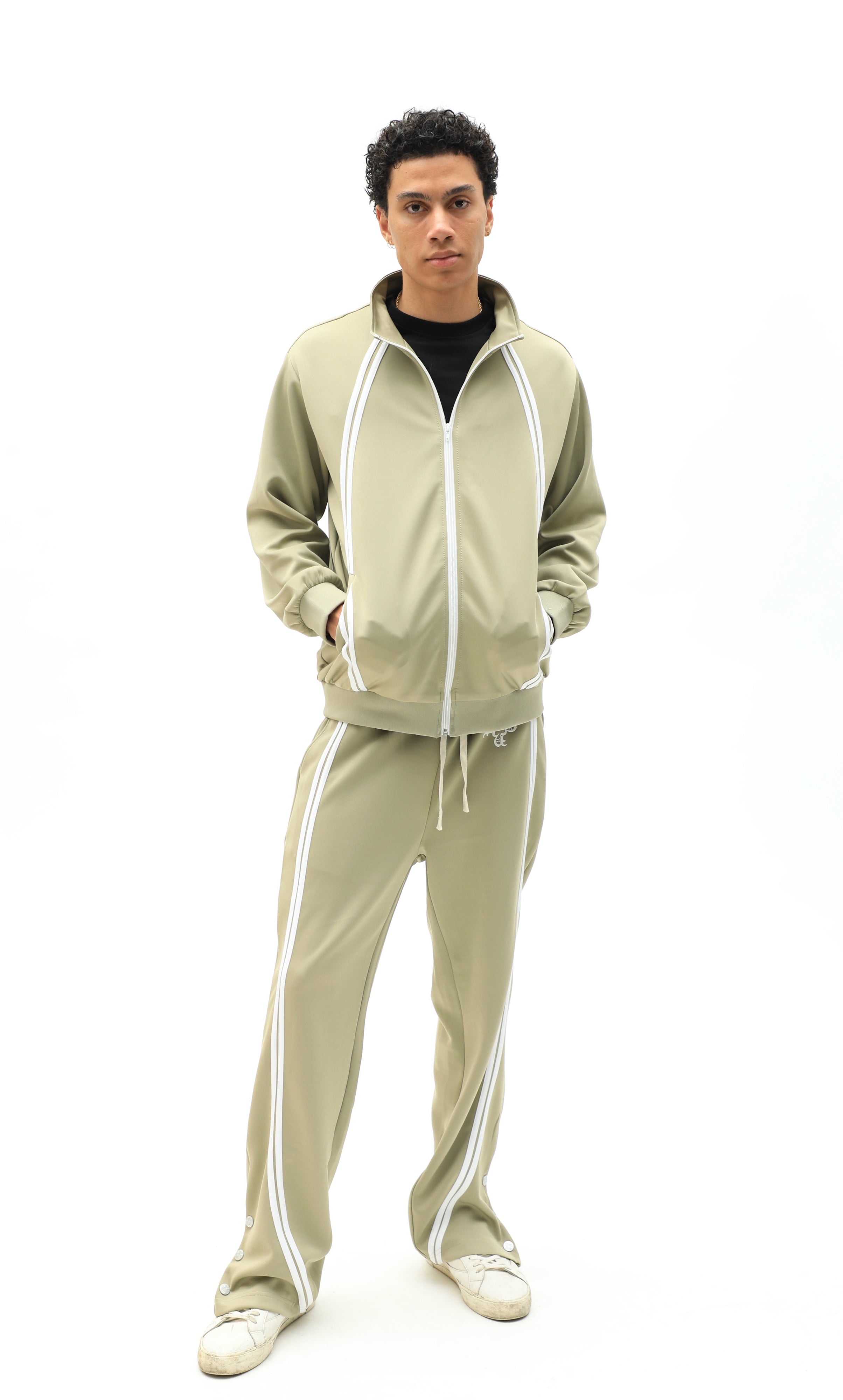 Sports Icon Tracksuit Jacket Beige