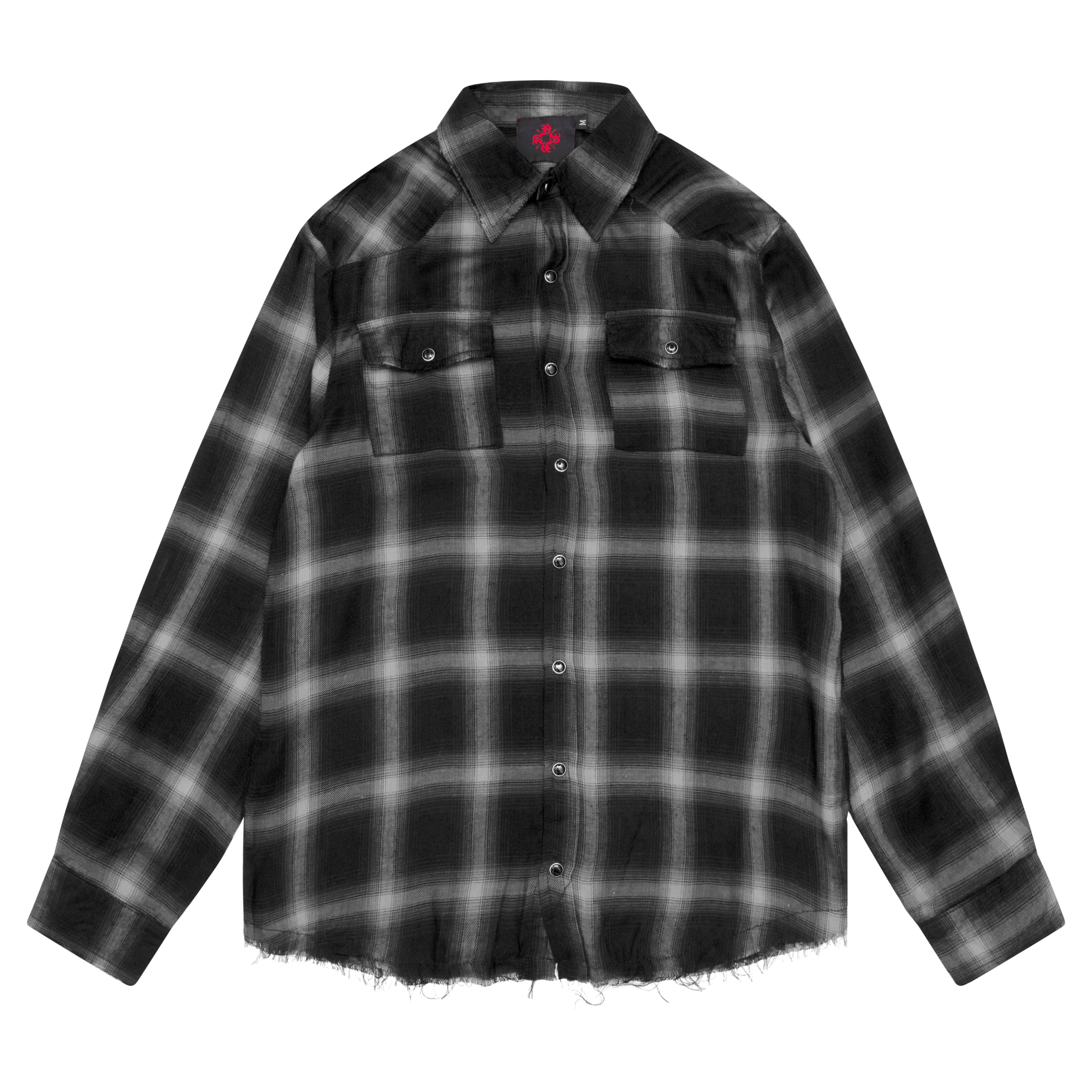 Soft Cotton Plaid Flannel Black/White