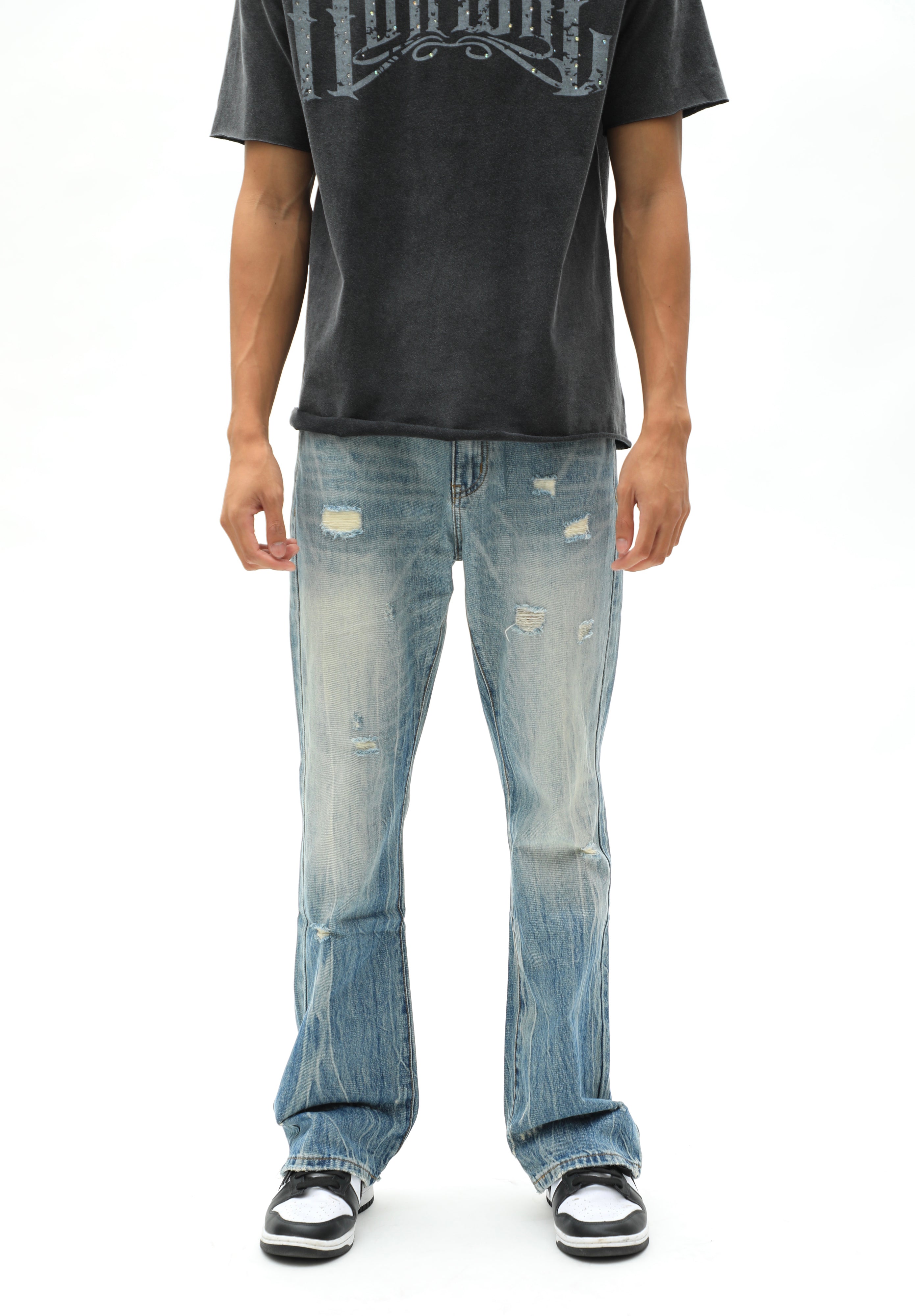 Acid Blue Wash BootCut Denim