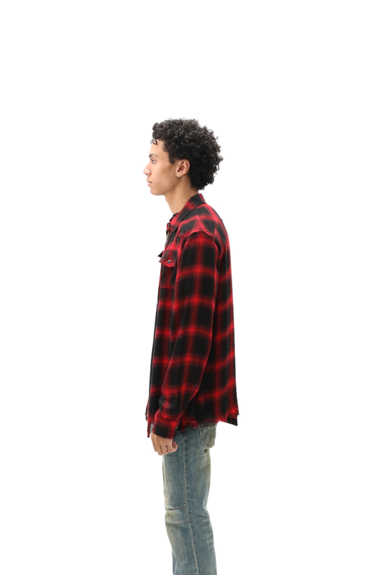 Soft Cotton Plaid Flannel Red/Black