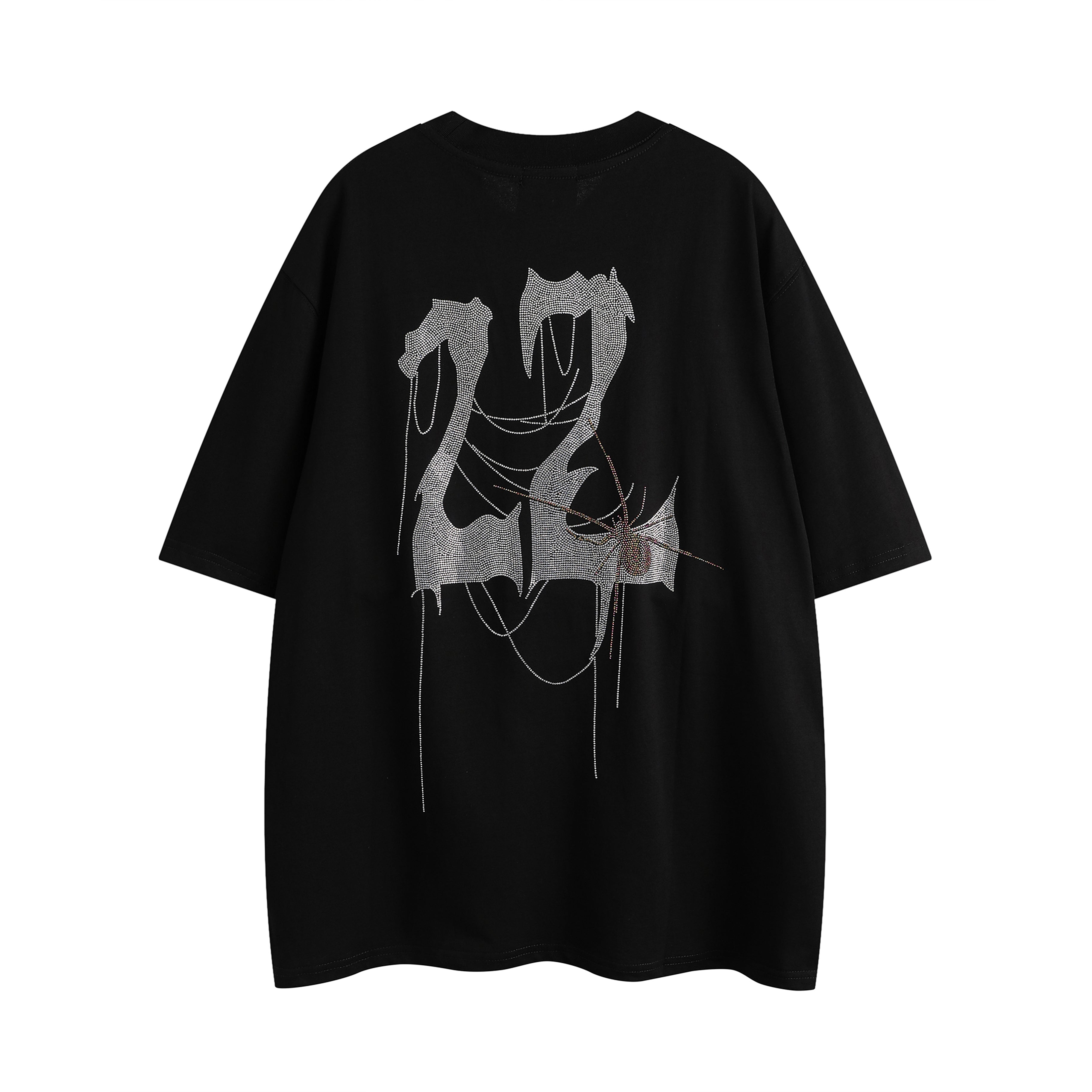 “22” Oversize NOKWAL FOREVER Diamond T-Shirt - Black