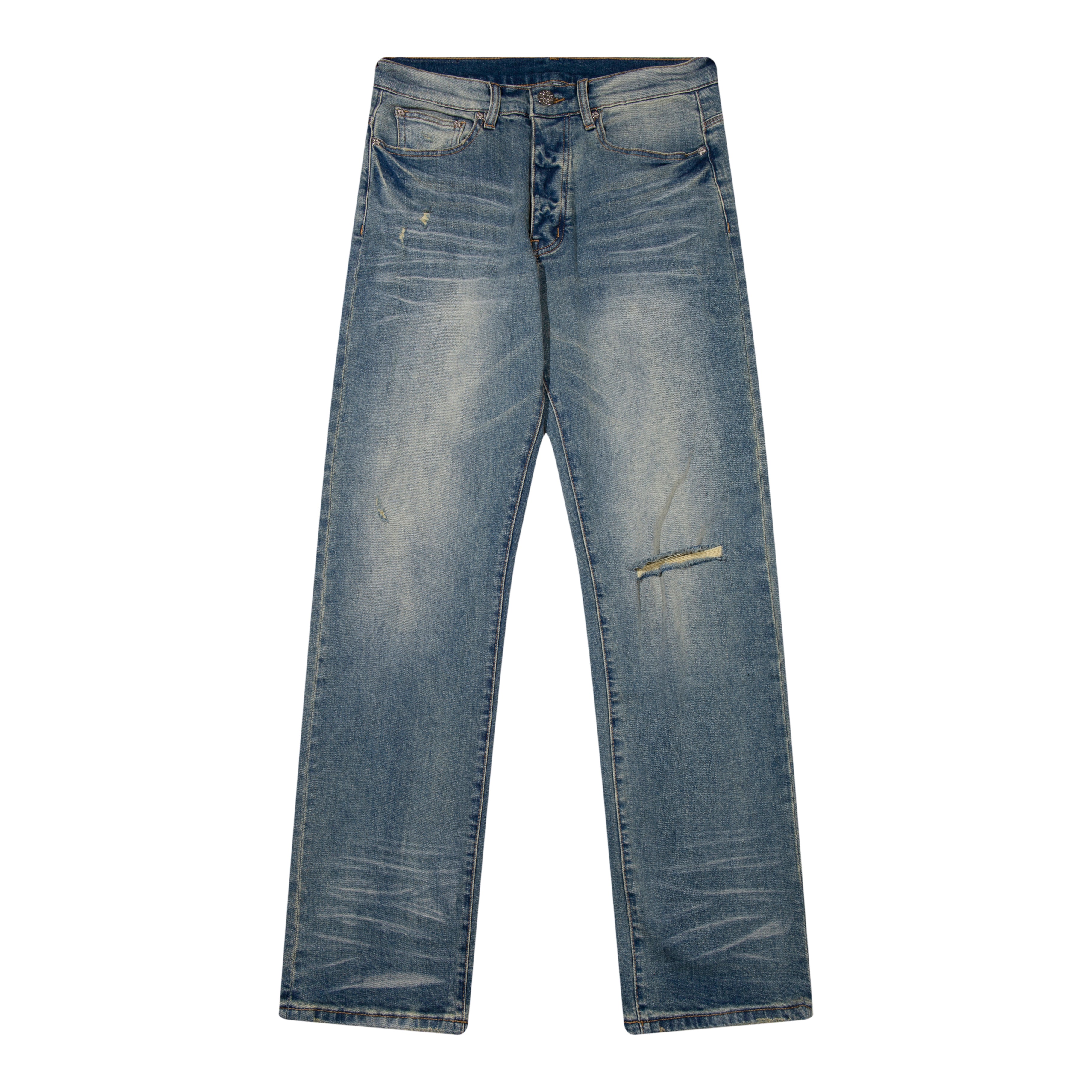 Straight Leg Light Blue Denim