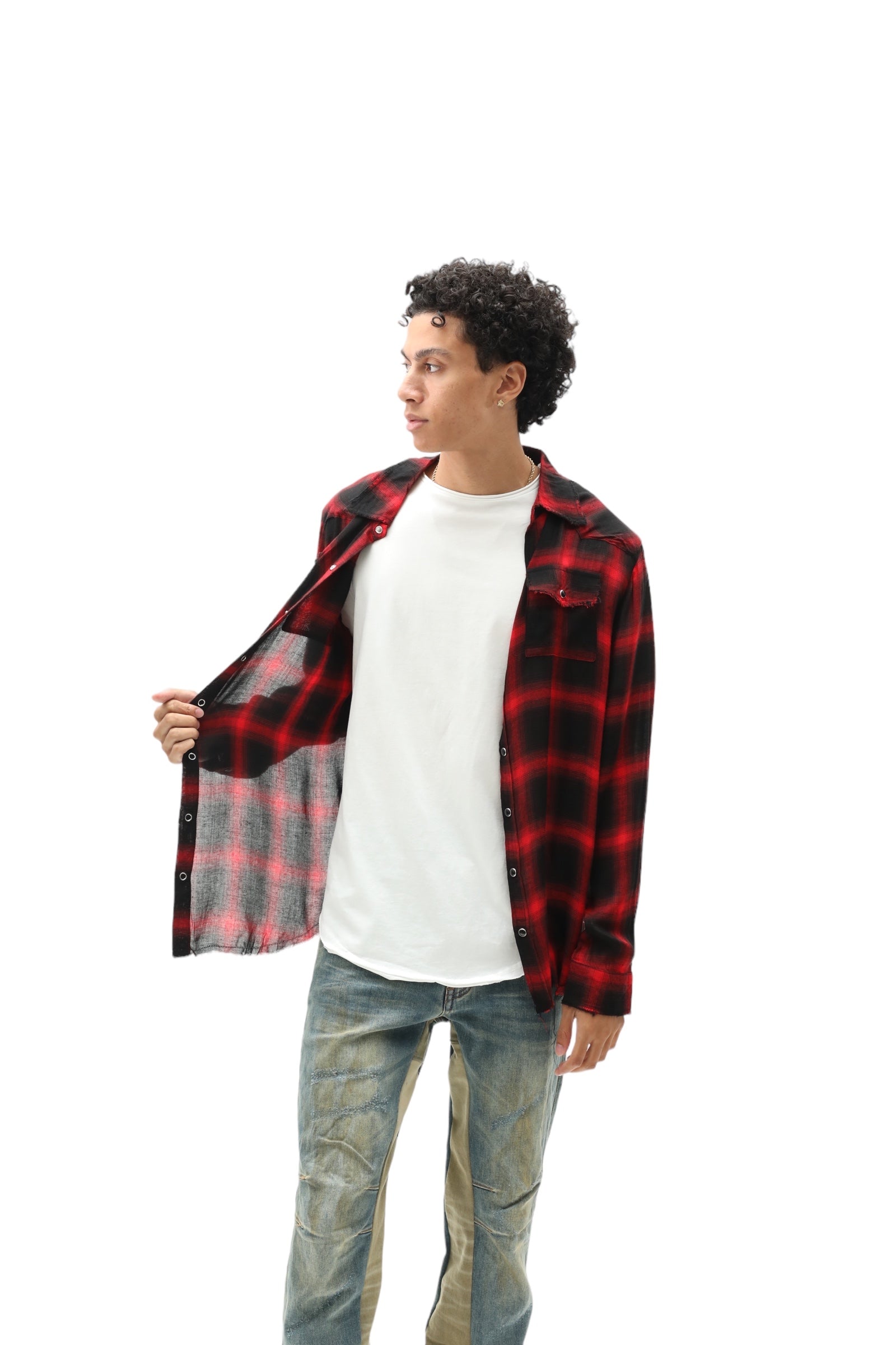 Soft Cotton Plaid Flannel Red/Black