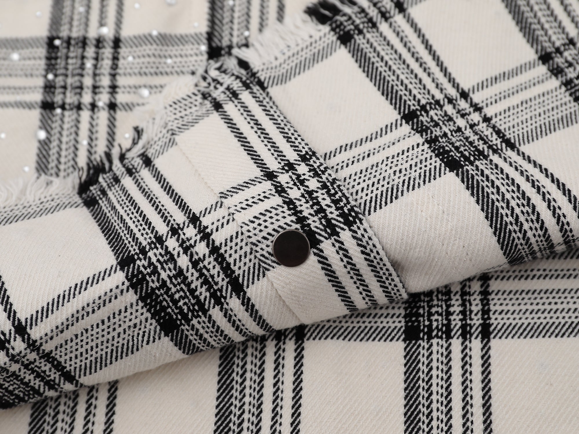 VIP Drilled Flannel White
