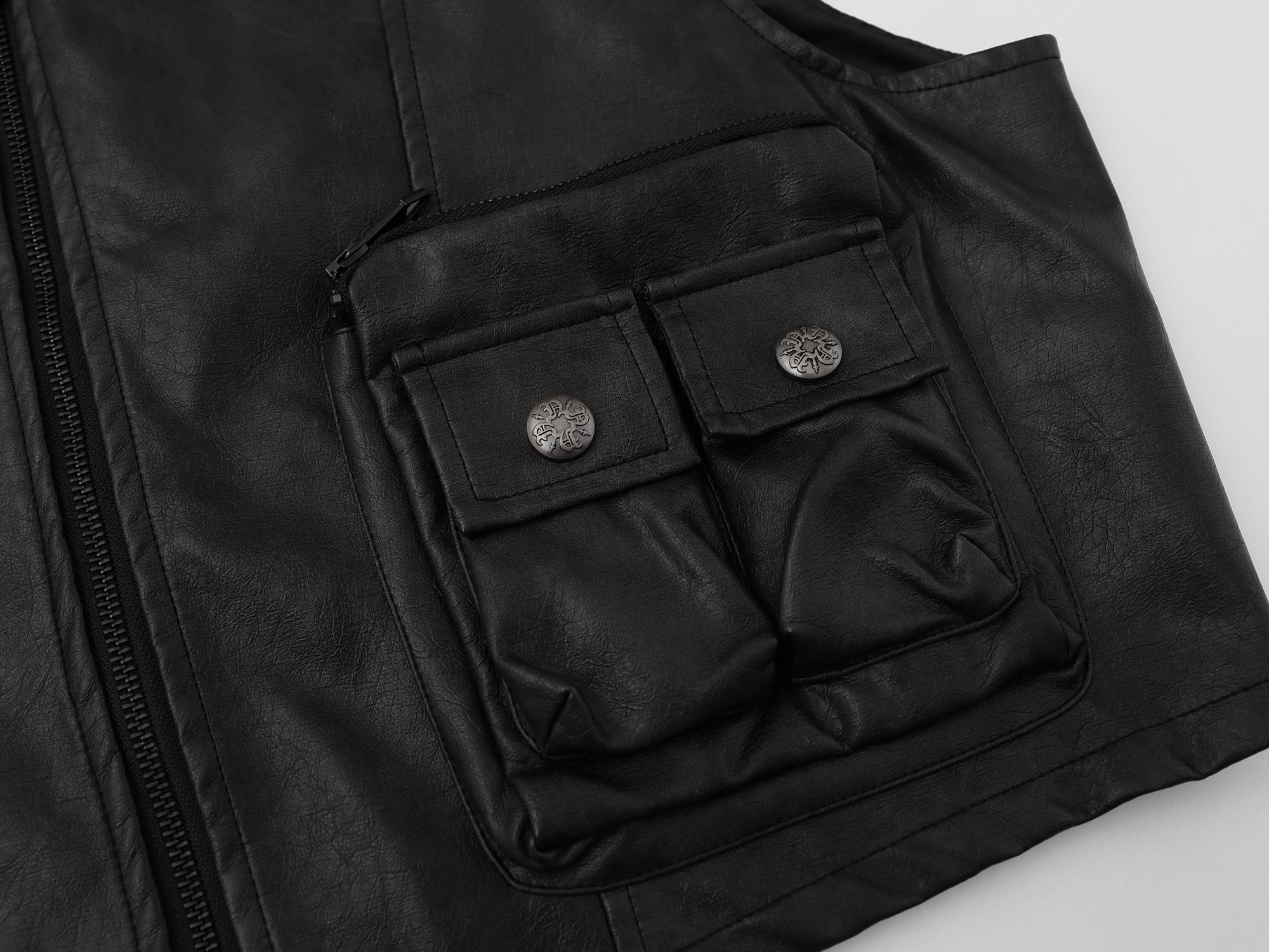 Leather vest
