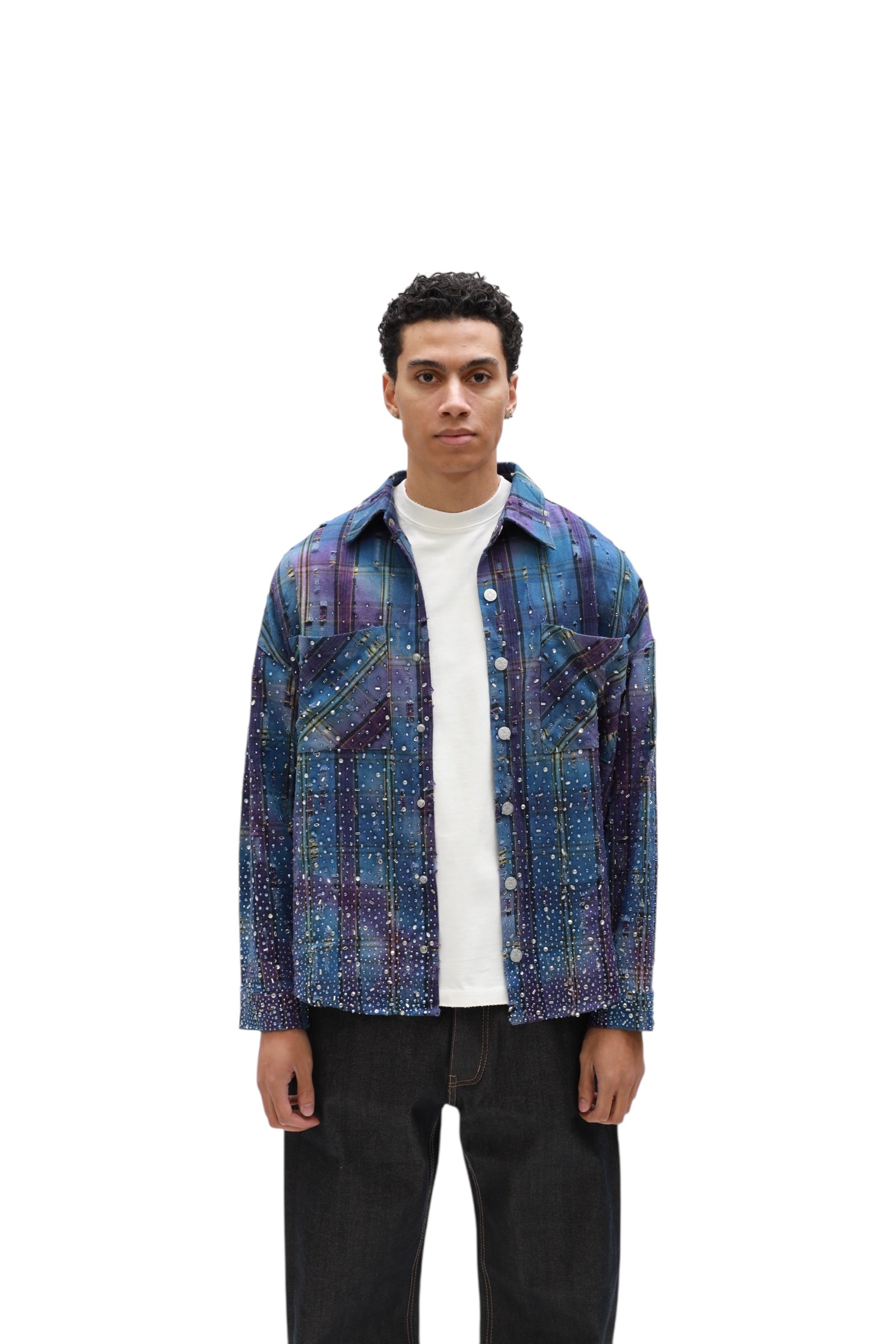 Galaxy Rhinestone Flannel
