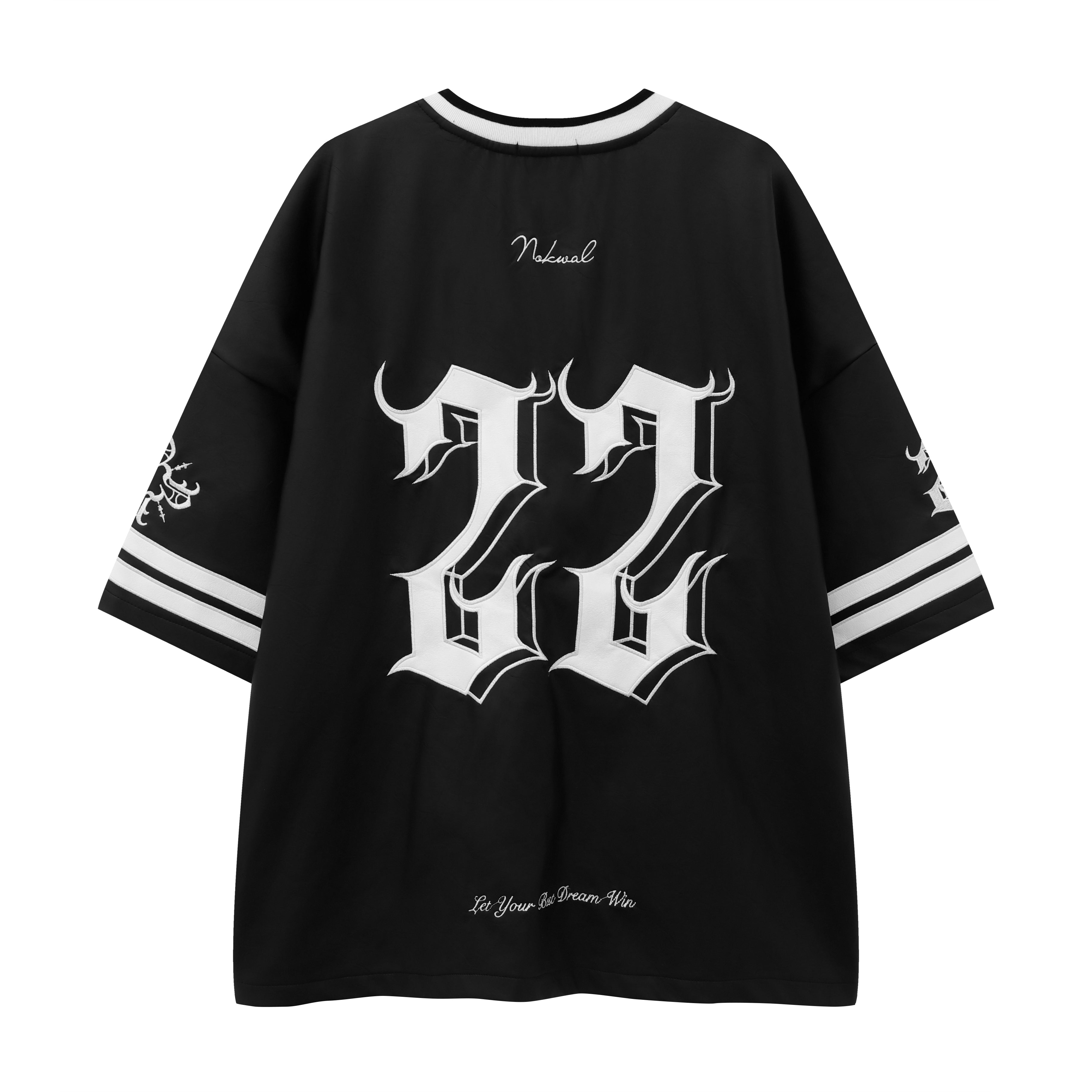 22 Leather Jersey- Black
