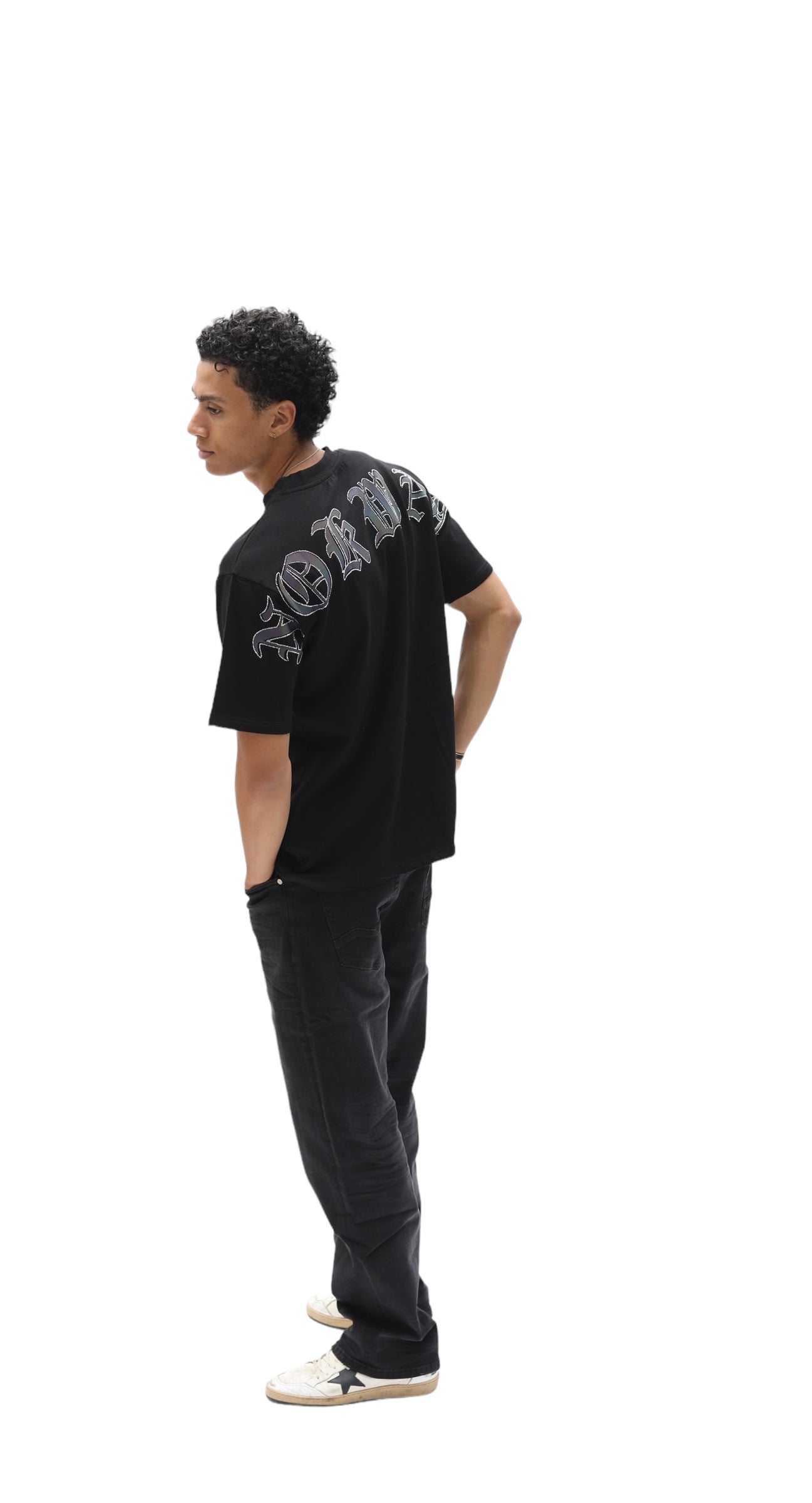 Damaged Soul From Pain - Reflective - T-Shirt - Black