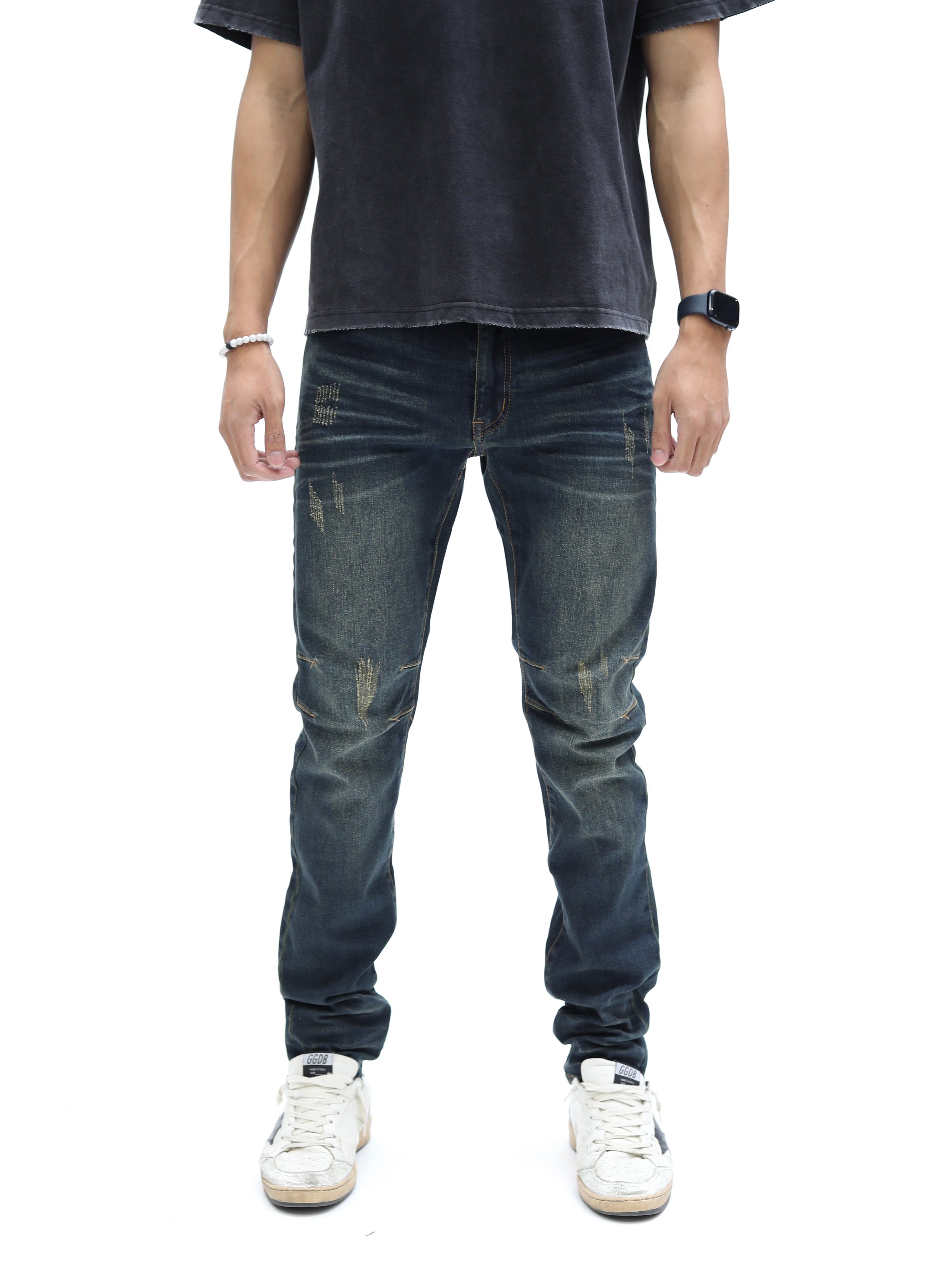 Deep Indigo Blue Lumberjack Denim